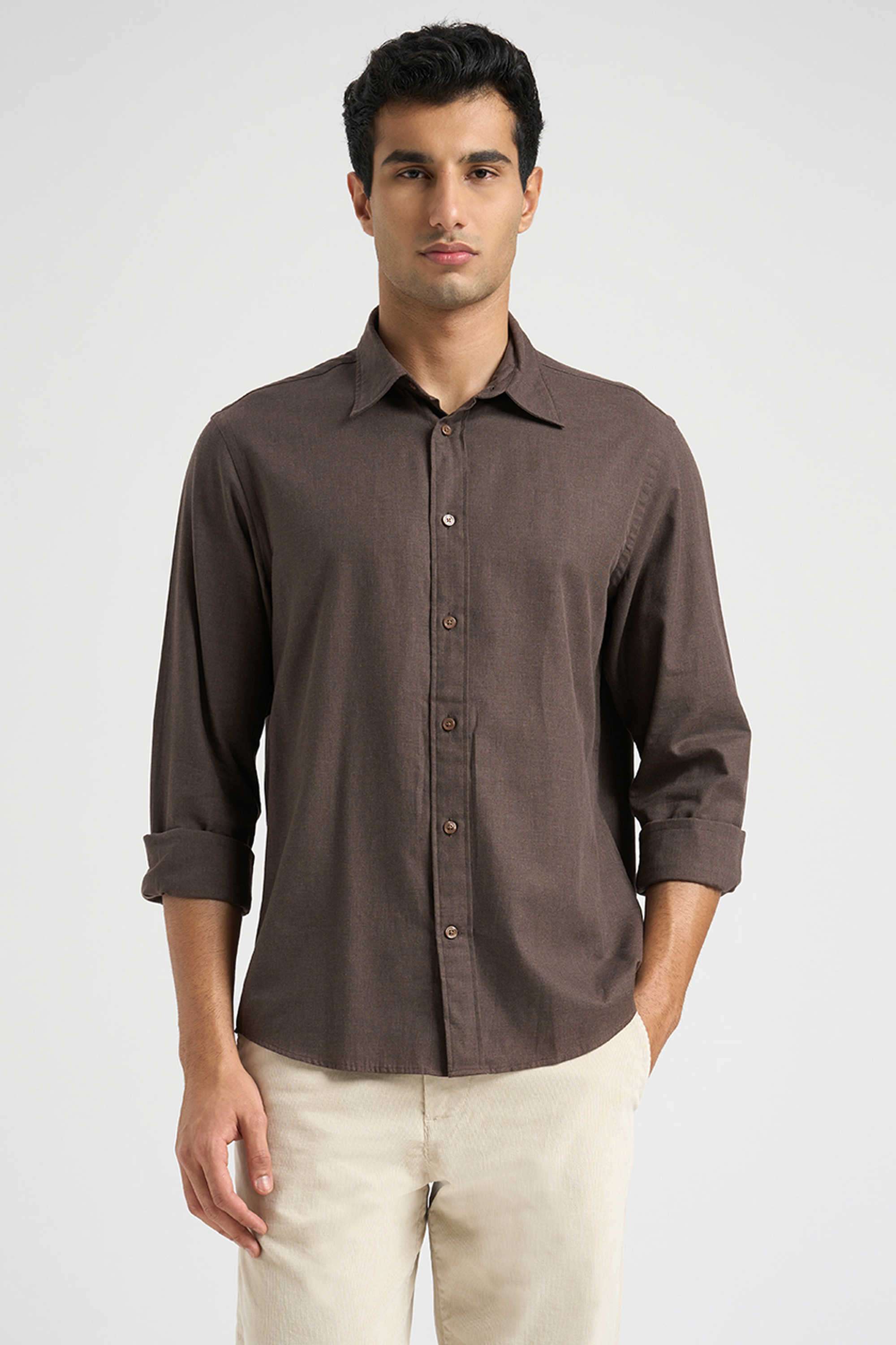 Solid-Cotton-Men-s-Casual-Wear-Shirt