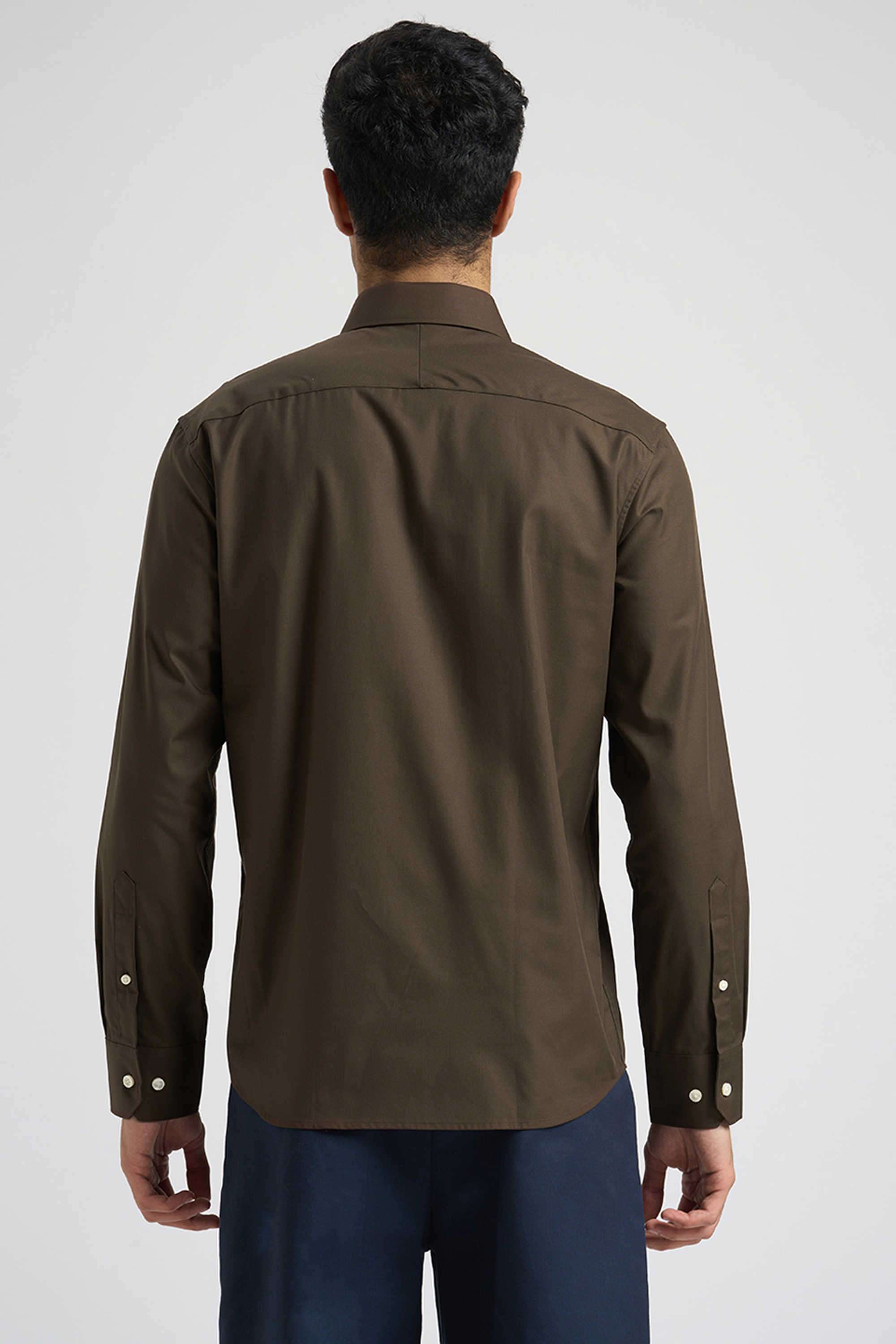 Solid-Cotton-Men-s-Casual-Wear-Shirt