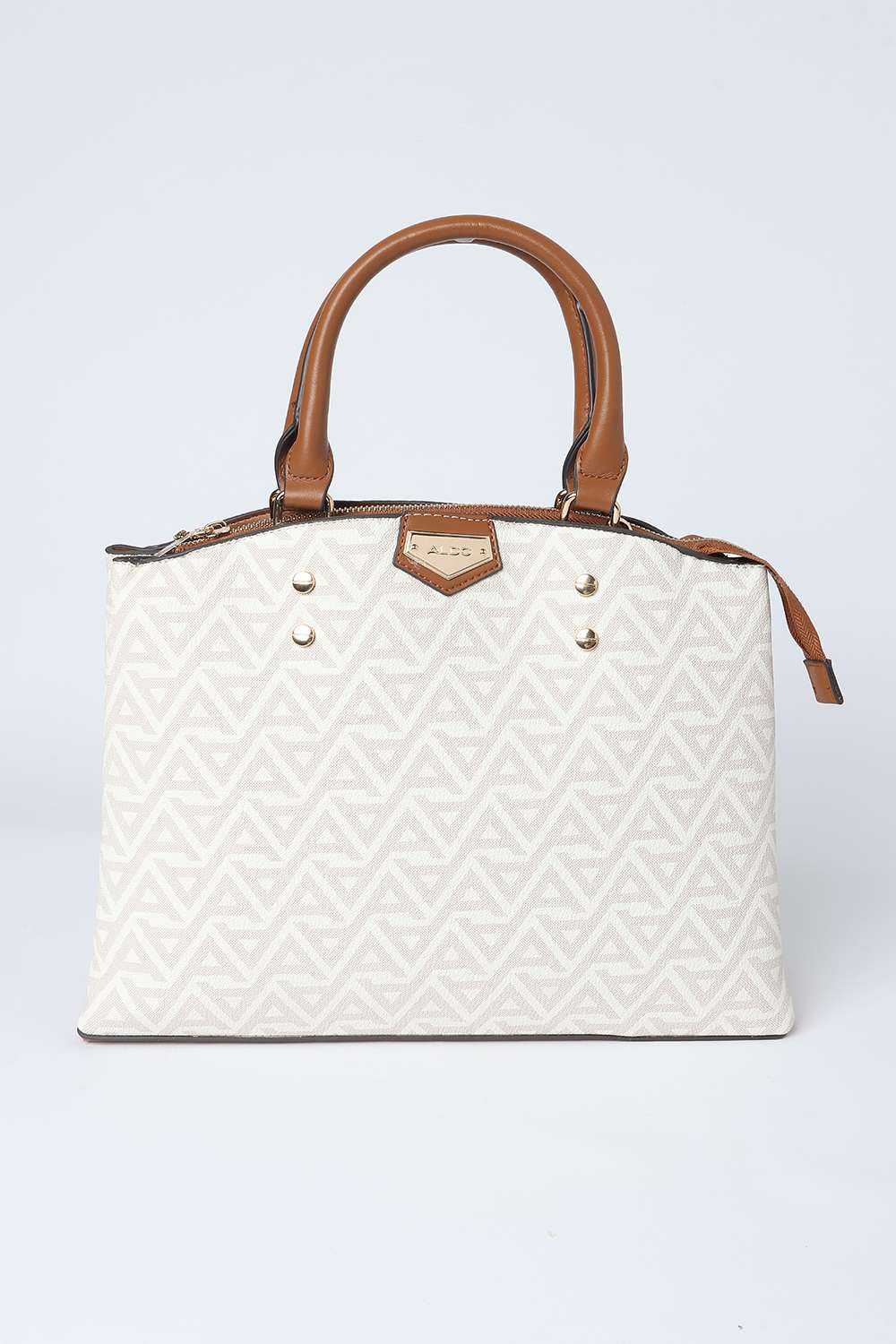 Zipper-Synthetic-Printed-Women-Satchel