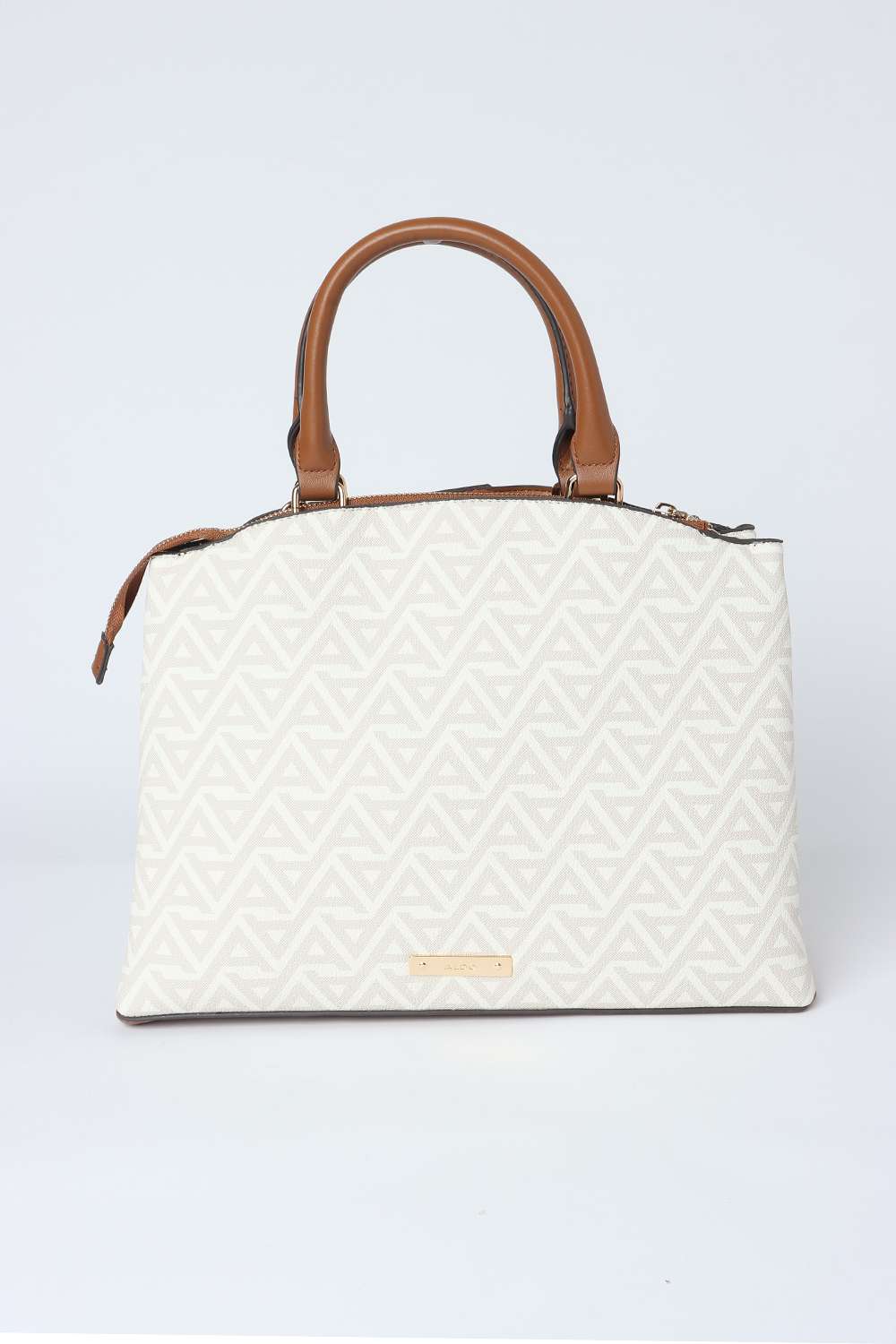 Zipper-Synthetic-Printed-Women-Satchel