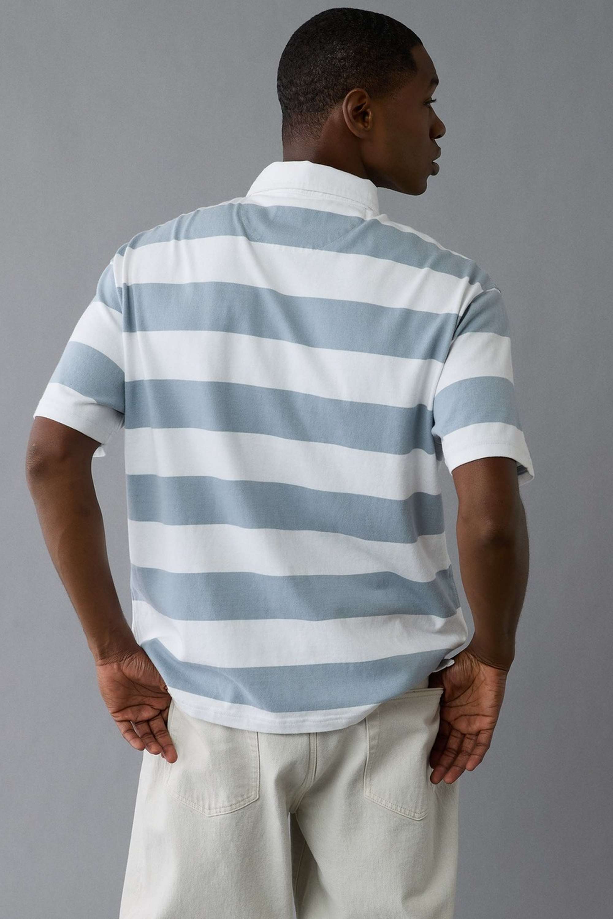 Stripes-Polyester-Stretch-Polo-Men-s-T-Shirt