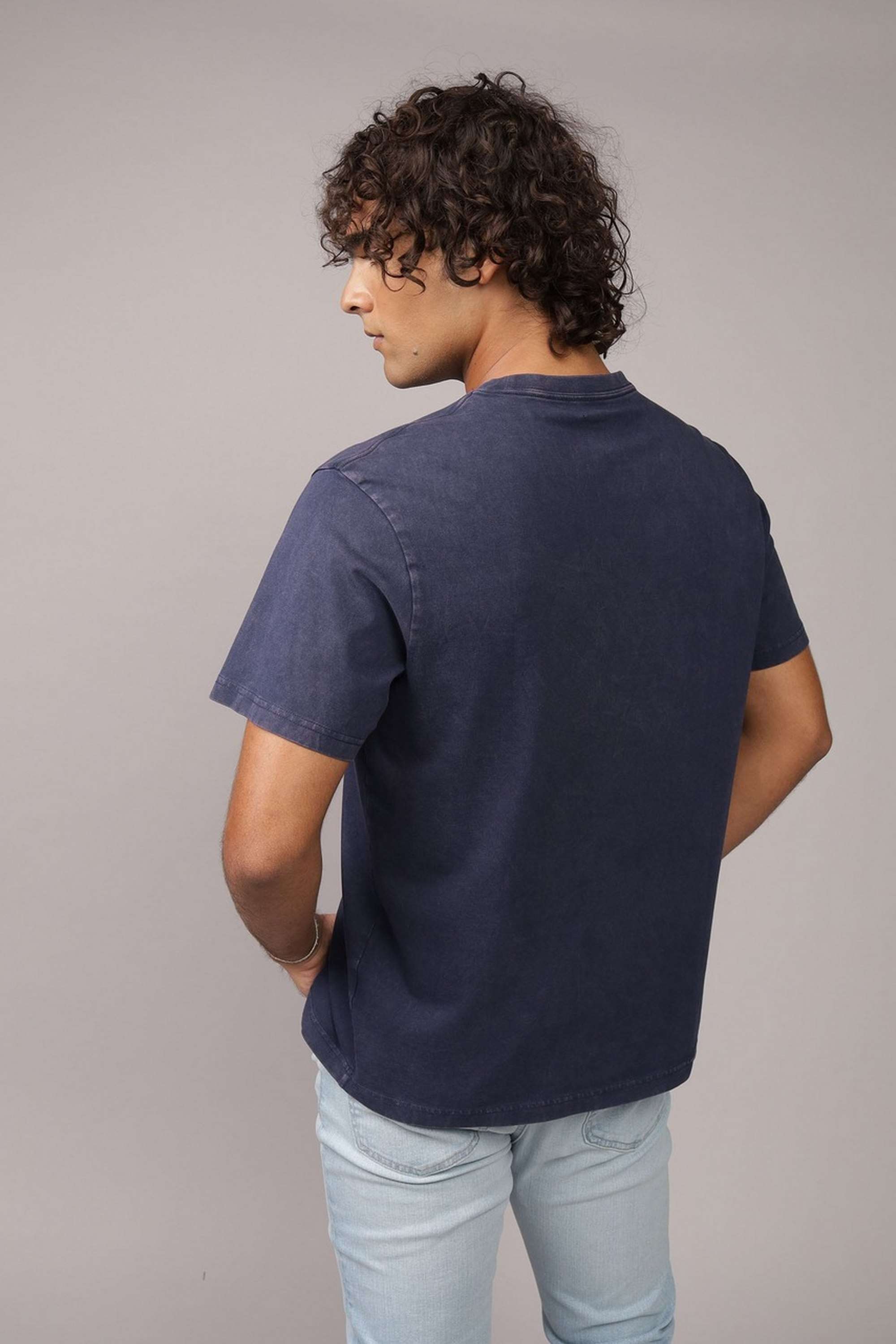 Solid-Cotton-Round-Neck-Men-s-T-Shirt