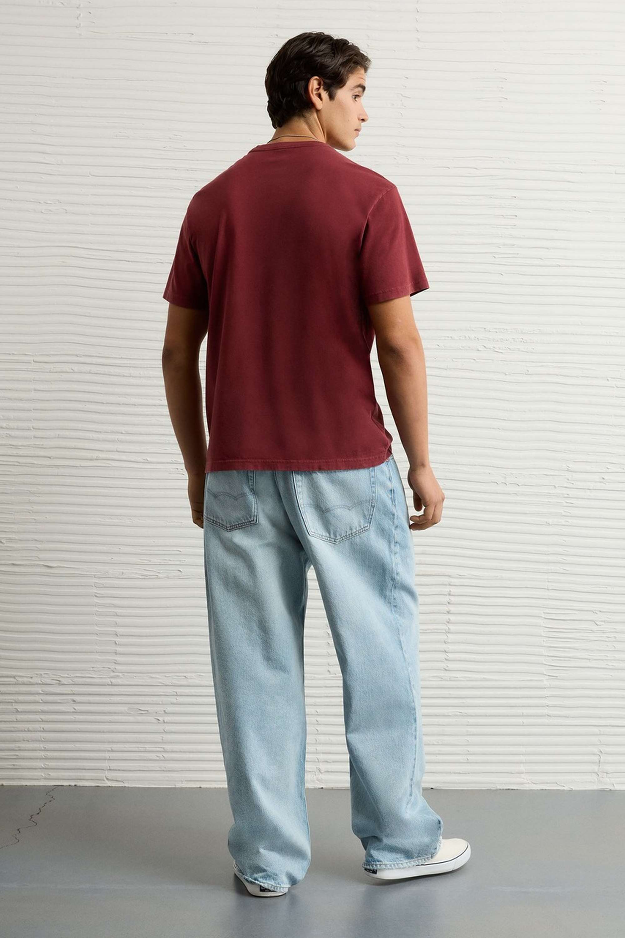 Solid-Cotton-Round-Neck-Men-s-T-Shirt