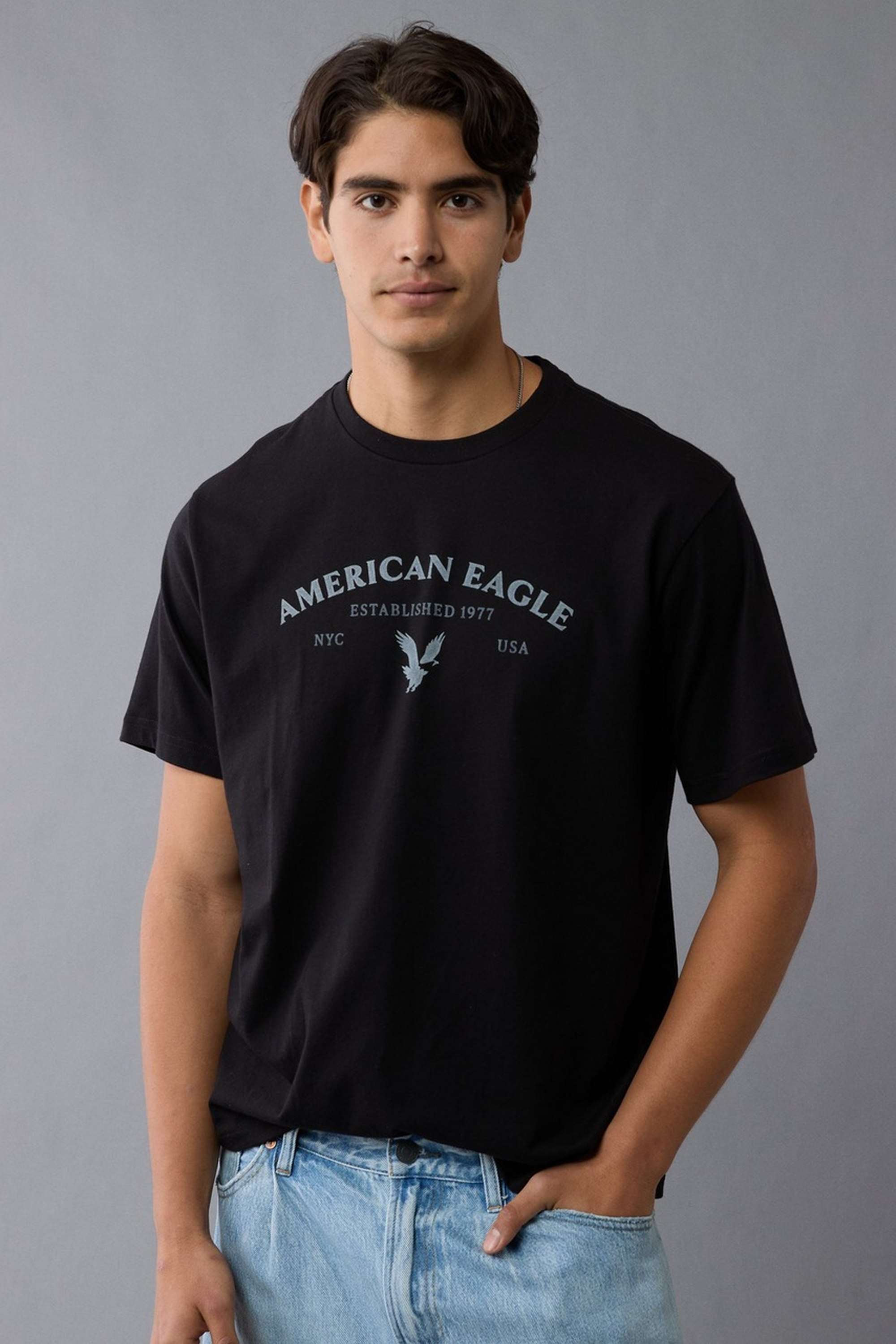Solid-Polyester-Cotton-Round-Neck-Men-s-T-Shirt