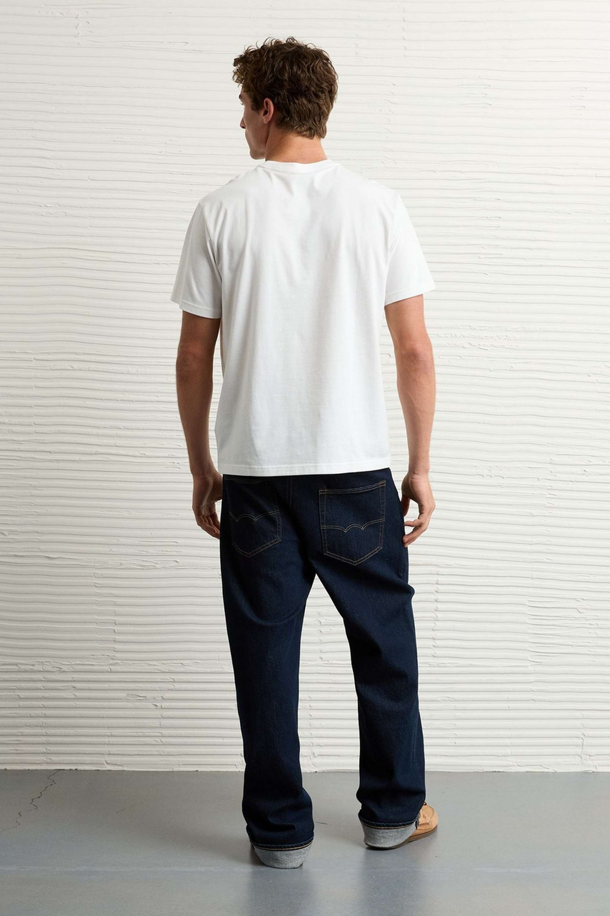 Solid-Polyester-Cotton-Round-Neck-Men-s-T-Shirt
