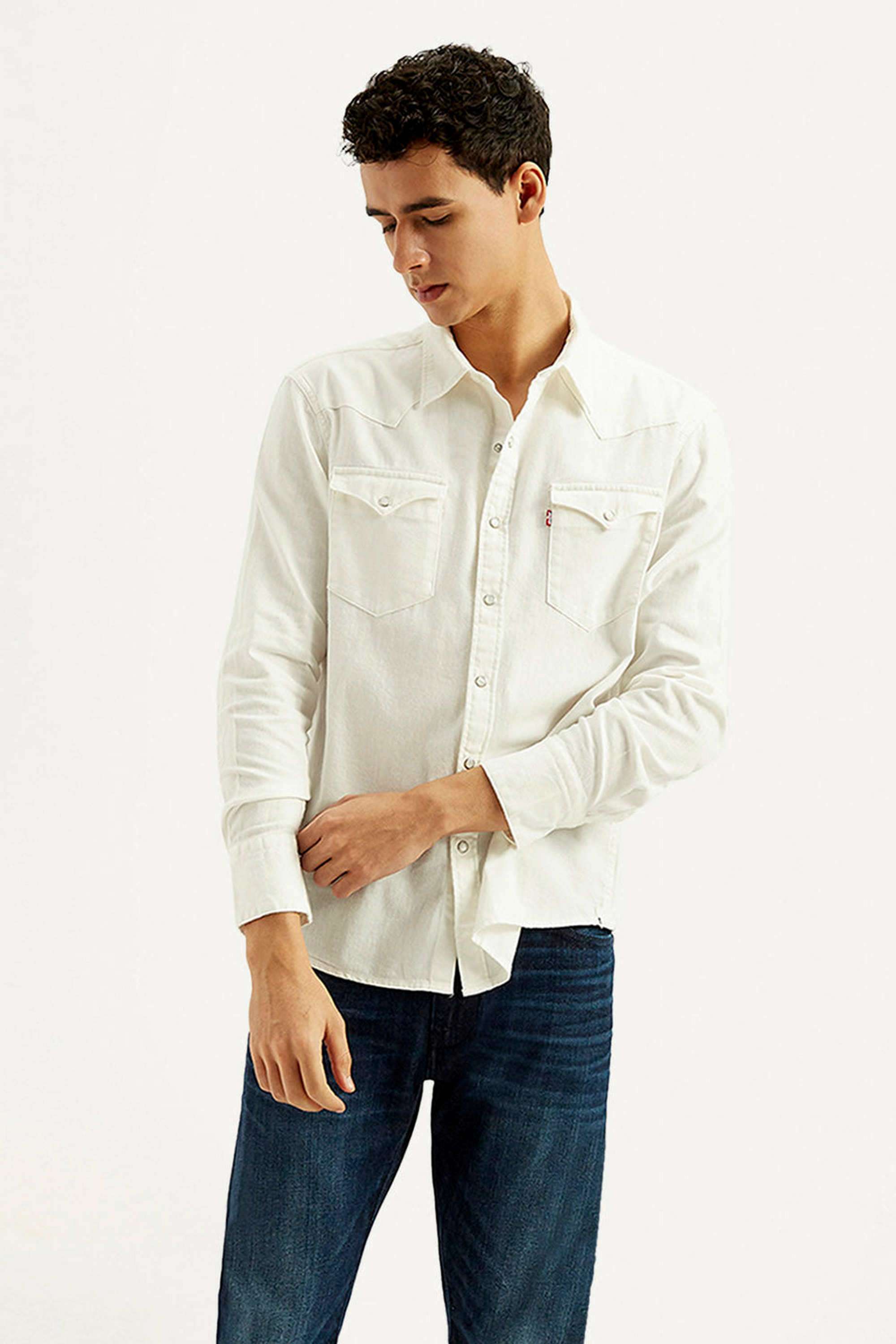 Solid-Cotton-Slim-Fit-Men-s-Casual-Shirts
