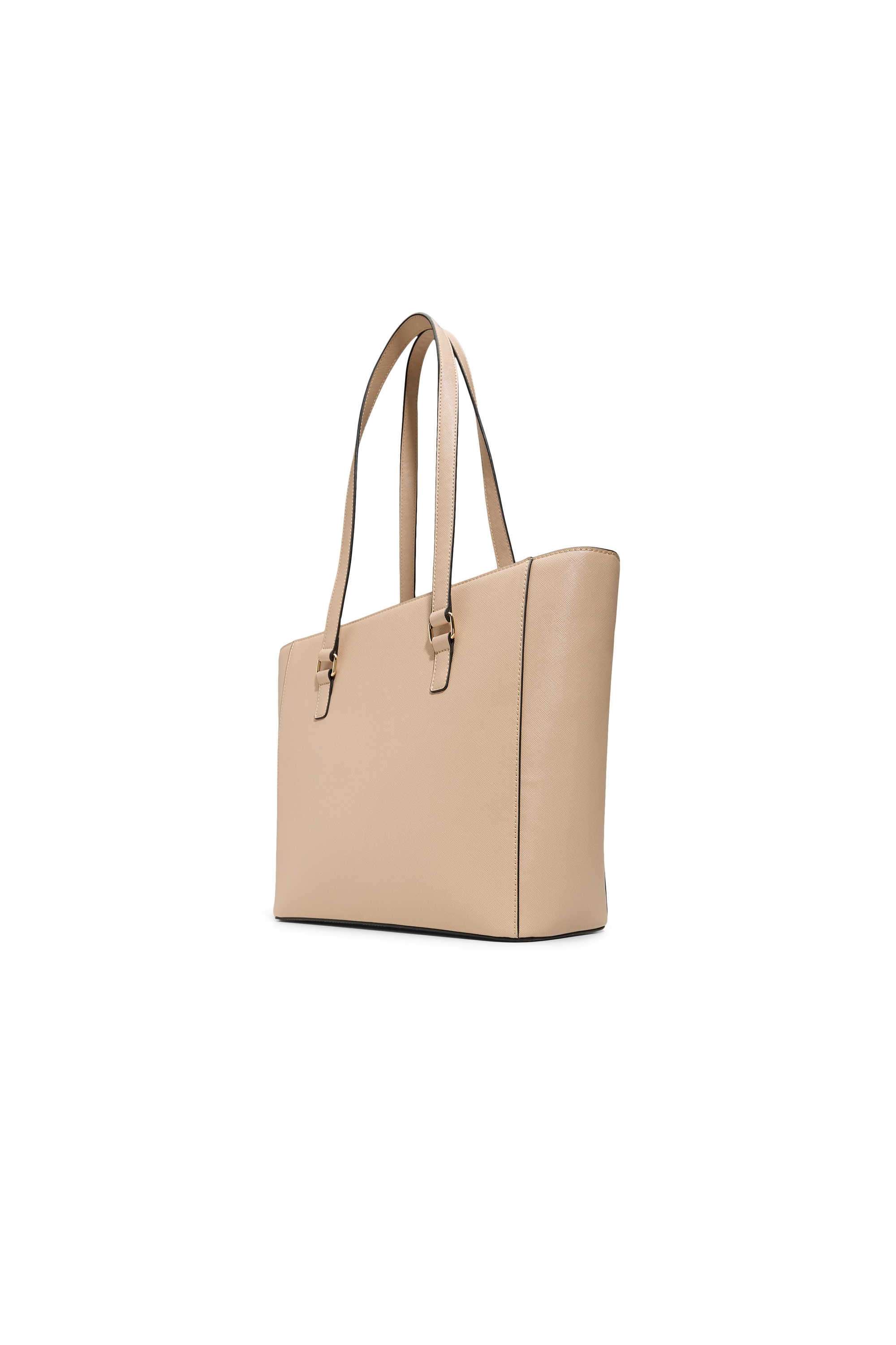 Zipper-Synthetic-Solid-Women-Tote-Bag