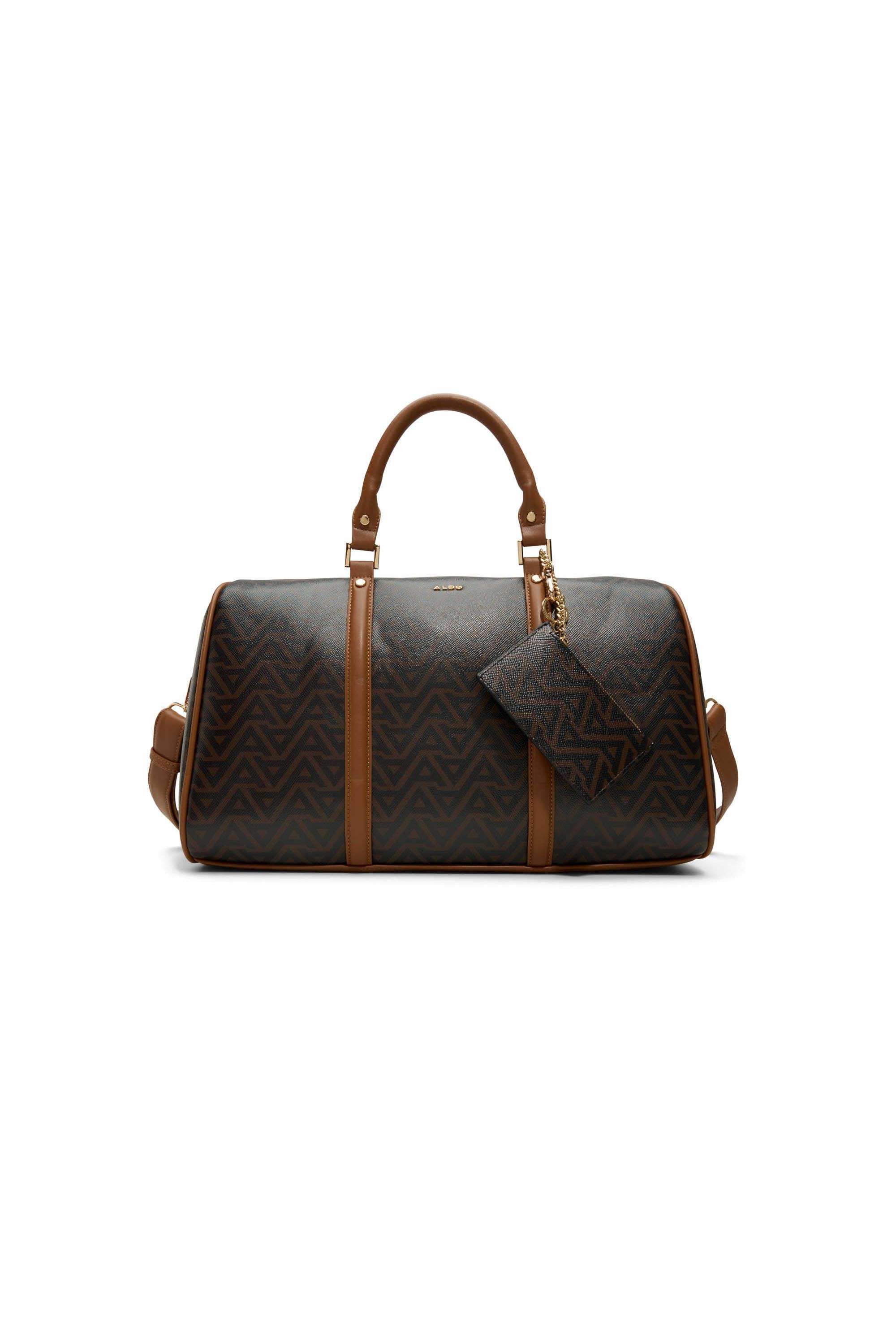 Zipper-Synthetic-Printed-Women-Duffle-Bag