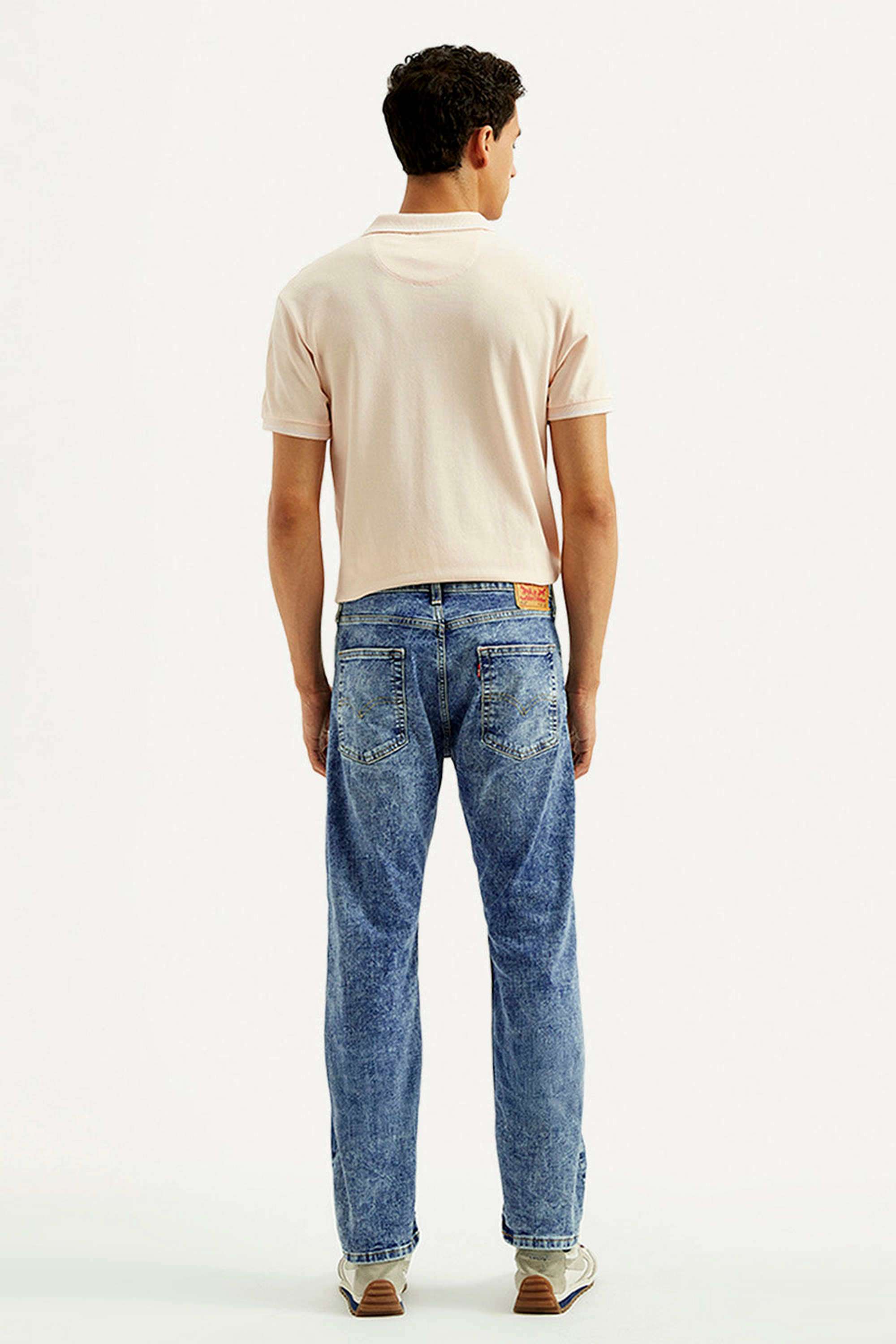Light-Wash-Cotton-Straight-Fit-Men-s-Jeans
