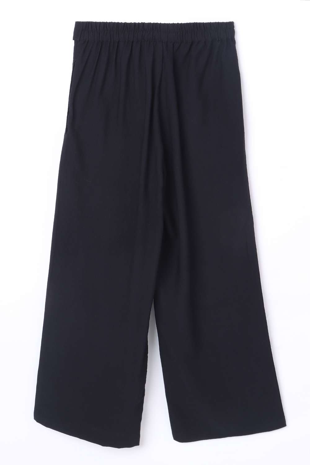 Solid-Blended-Fabric-Regular-Fit-Girls-Pants