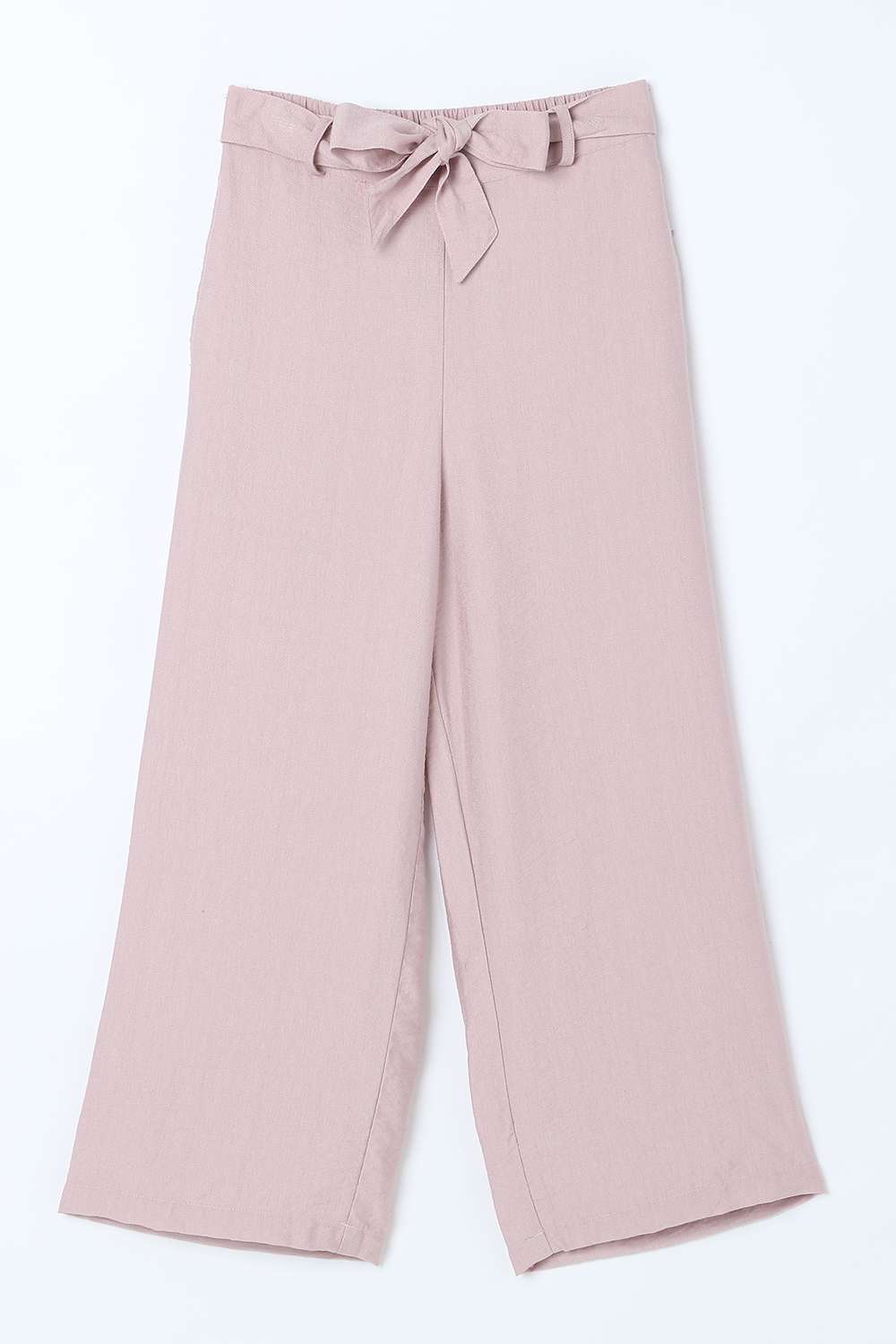 Solid-Blended-Fabric-Regular-Fit-Girls-Pants