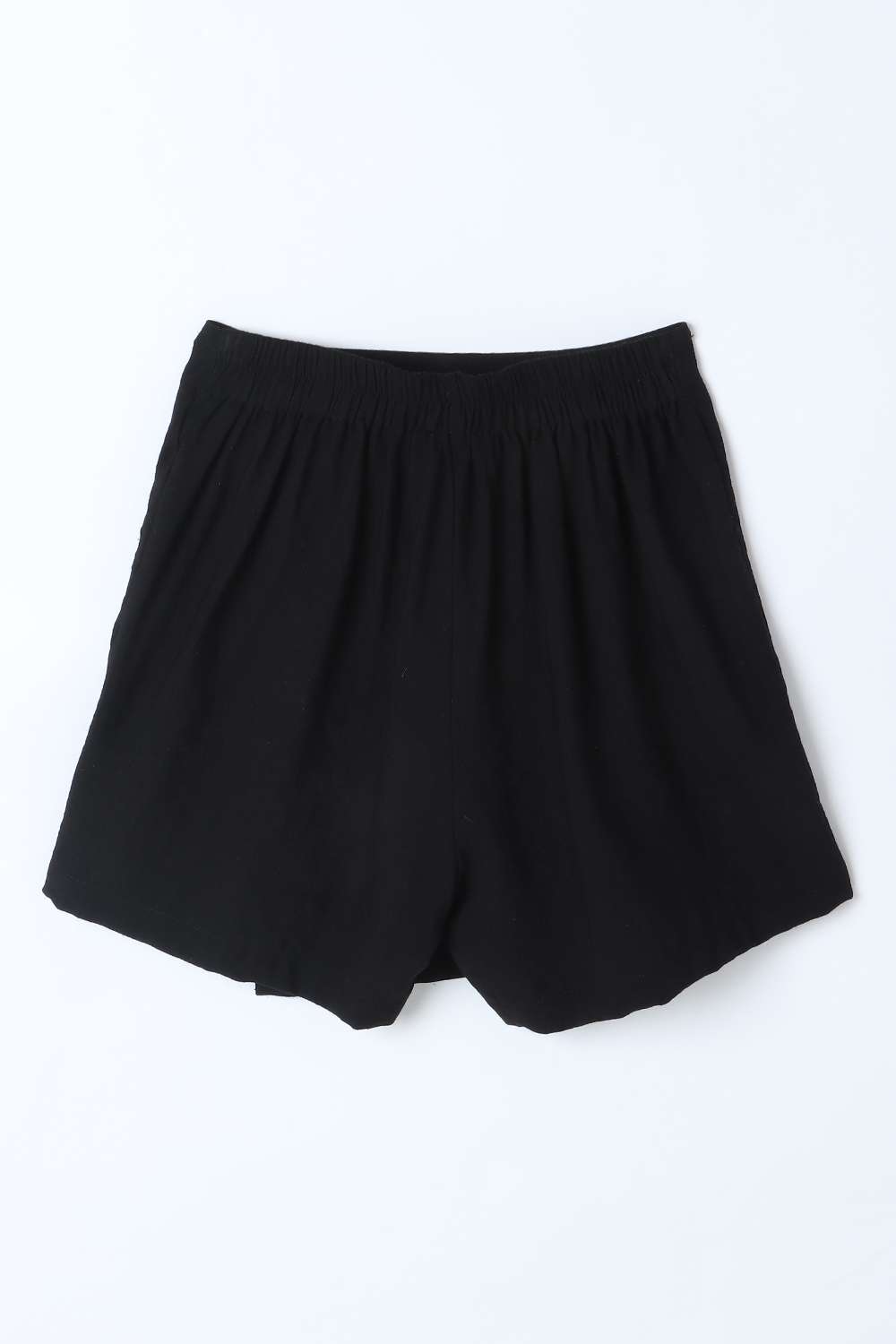 Solid-Blended-Fabric-Regular-Fit-Girls-Shorts