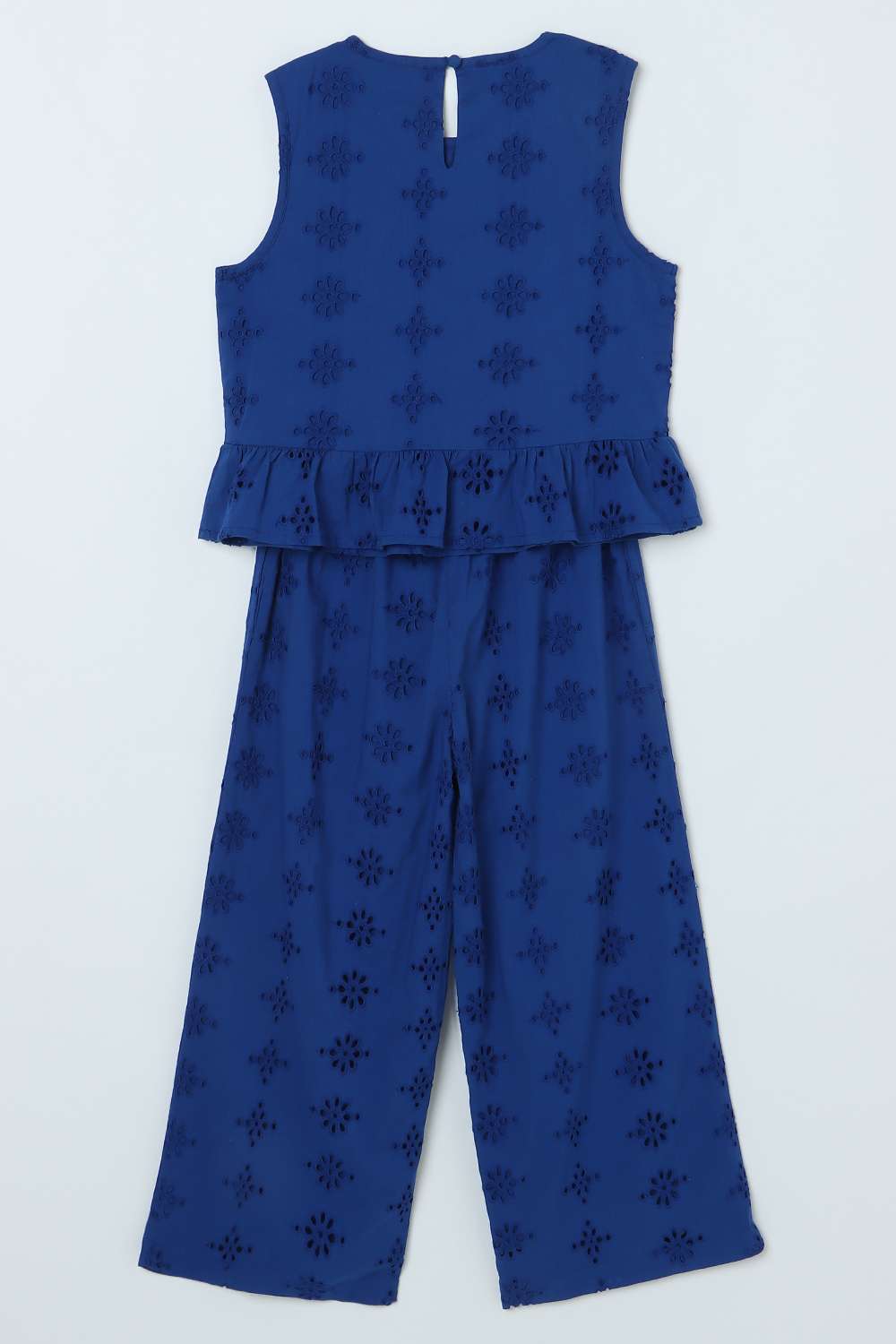 Schiffli-Cotton-Round-Neck-Girls-Casual-Wear-Clothing-Set