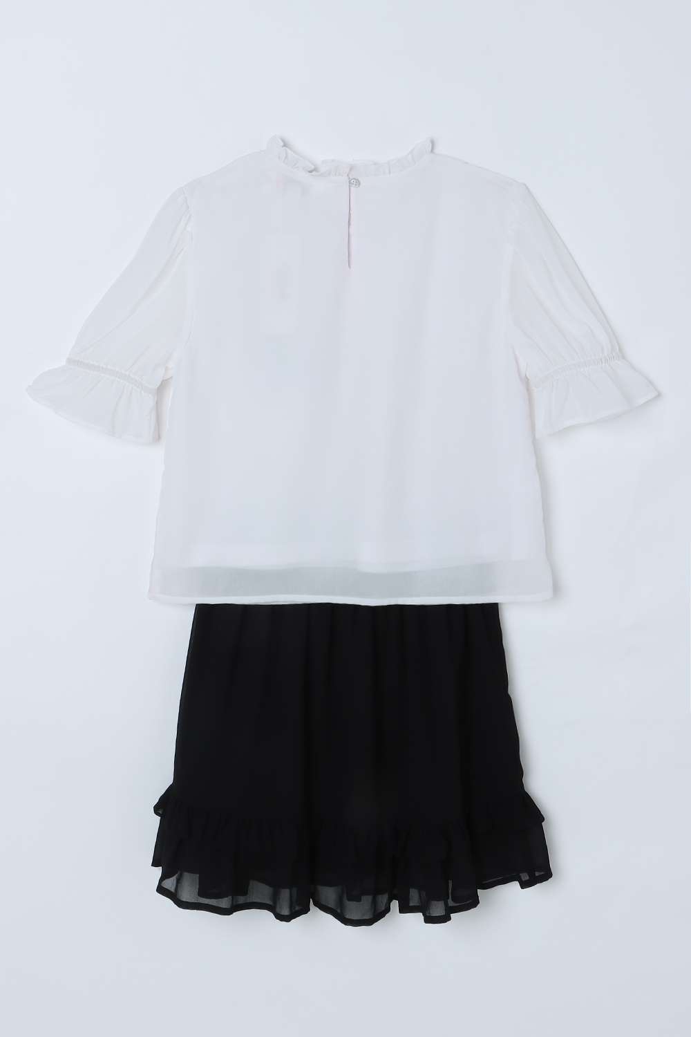 Solid-Round-Neck-Girls-Casual-Wear-Clothing-Set