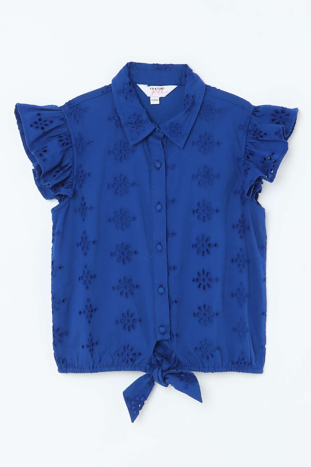 Solid-Cotton-Round-Neck-Girls-Top