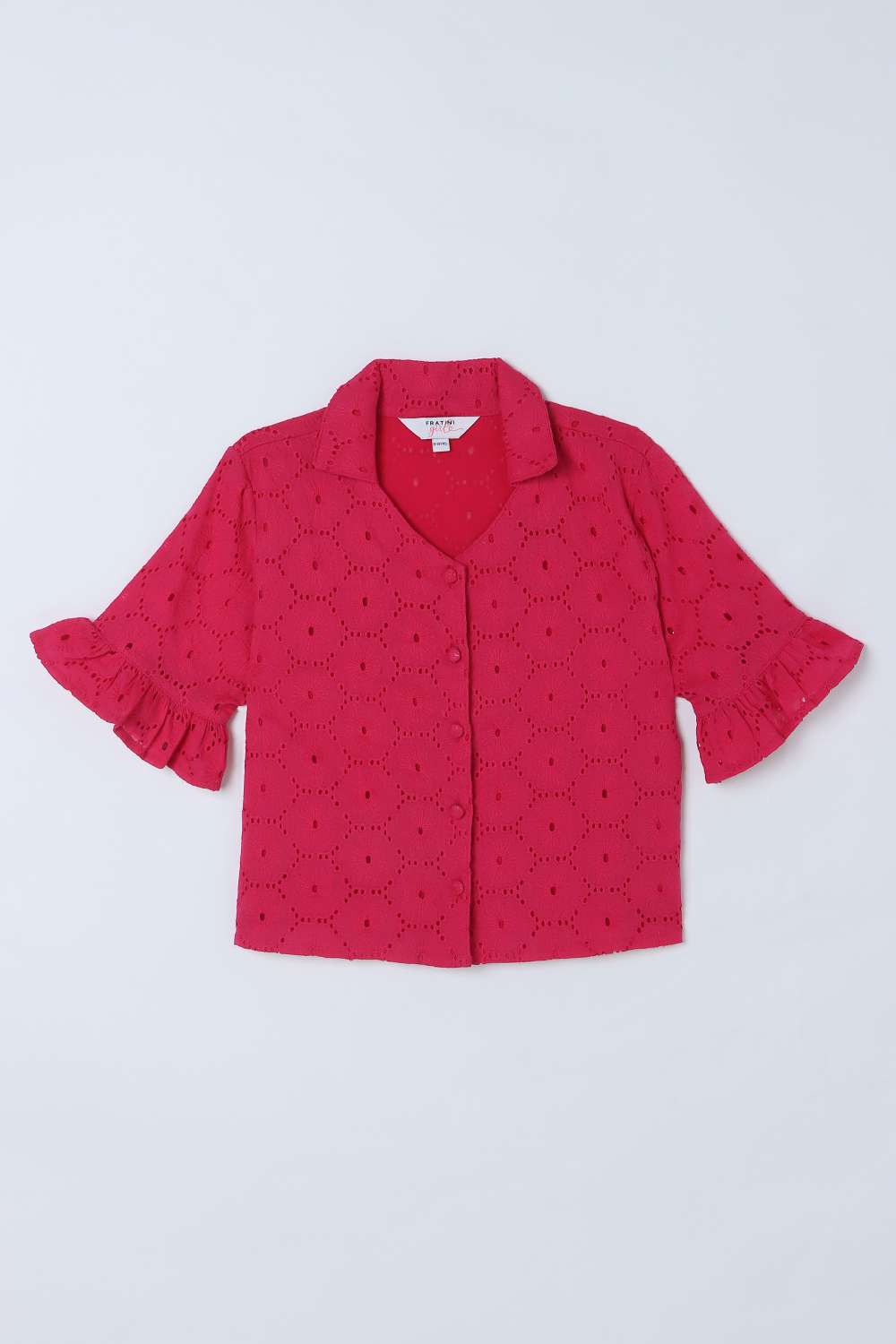 Schiffli-Blended-Fabric-Collared-Girls-Top