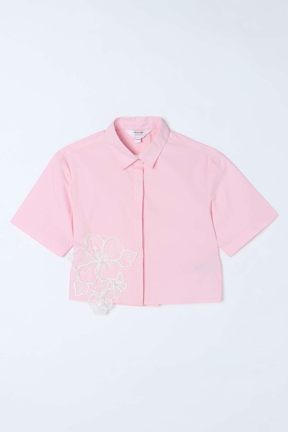 Solid-Cotton-Round-Neck-Girls-Top