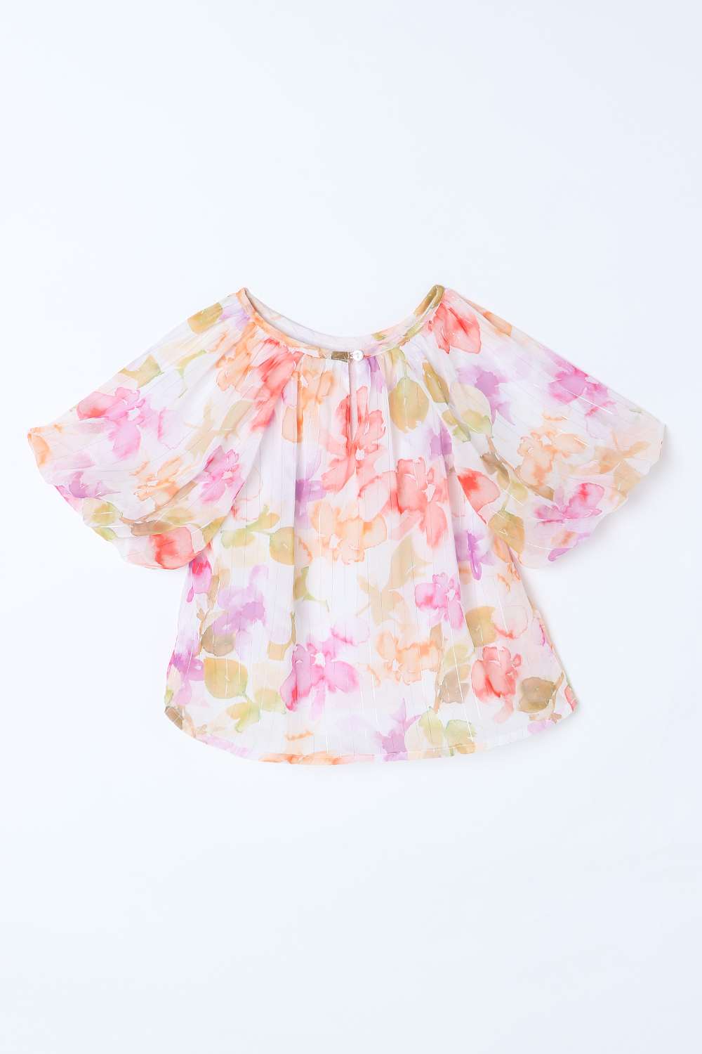 Floral-Round-Neck-Girls-Top