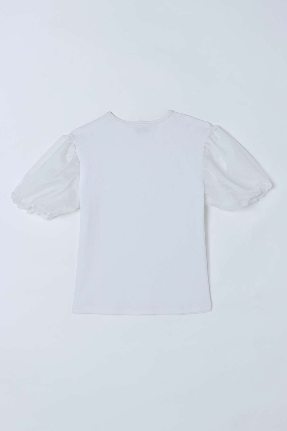 Embellished-Blended-Fabric-Round-Neck-Girls-Top