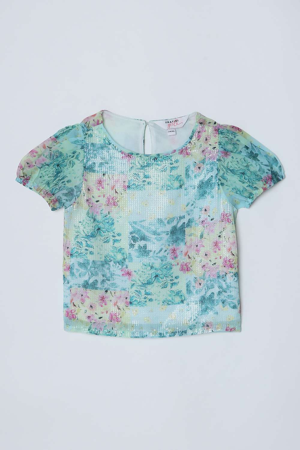 Floral-Round-Neck-Girls-Top