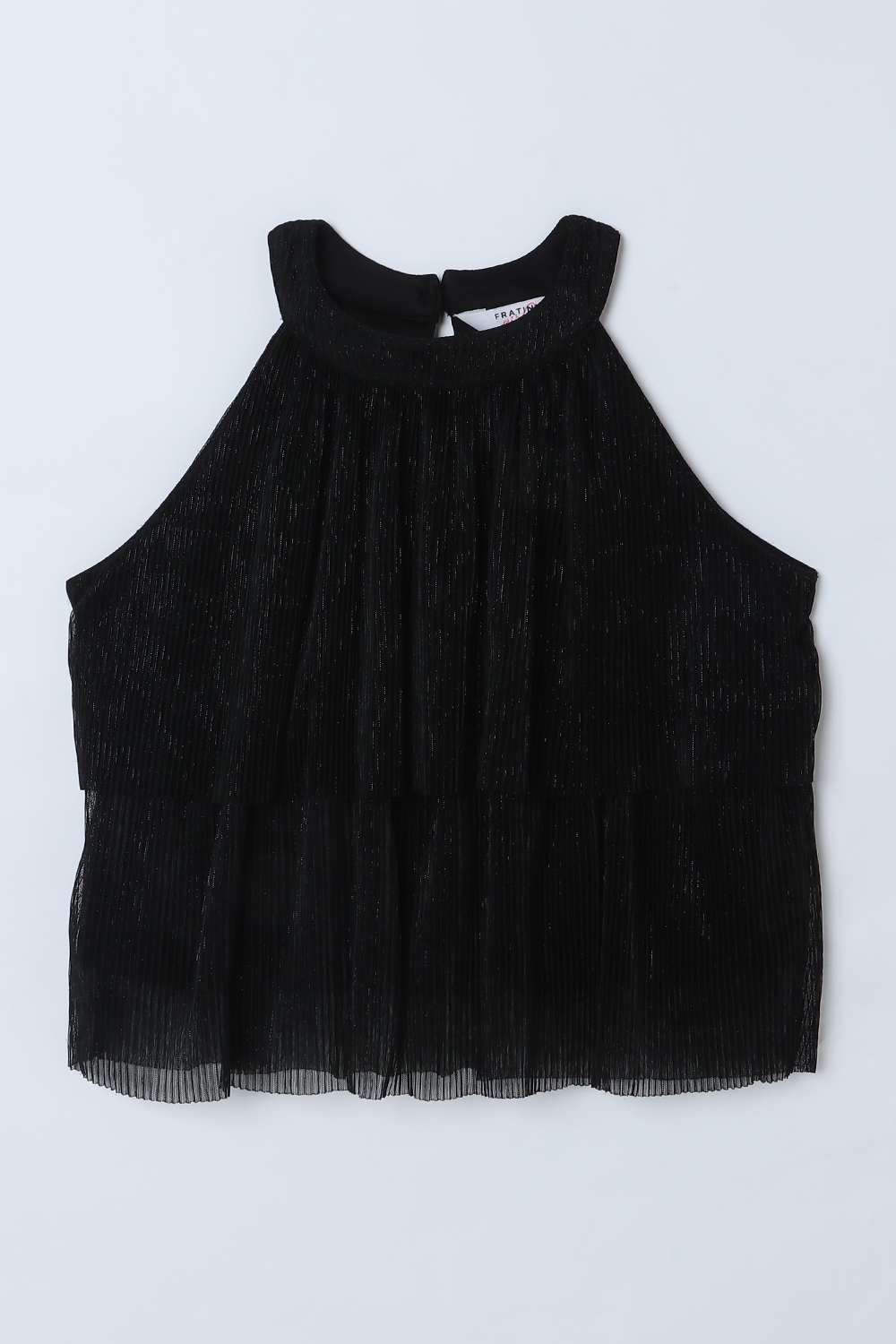 Solid-Blended-Fabric-Halter-Neck-Girls-Top