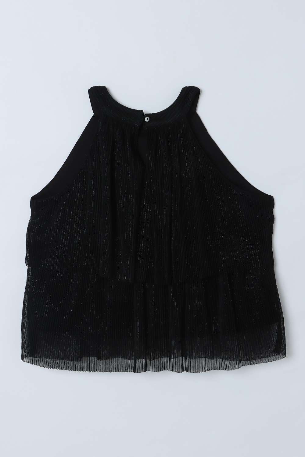 Solid-Blended-Fabric-Halter-Neck-Girls-Top