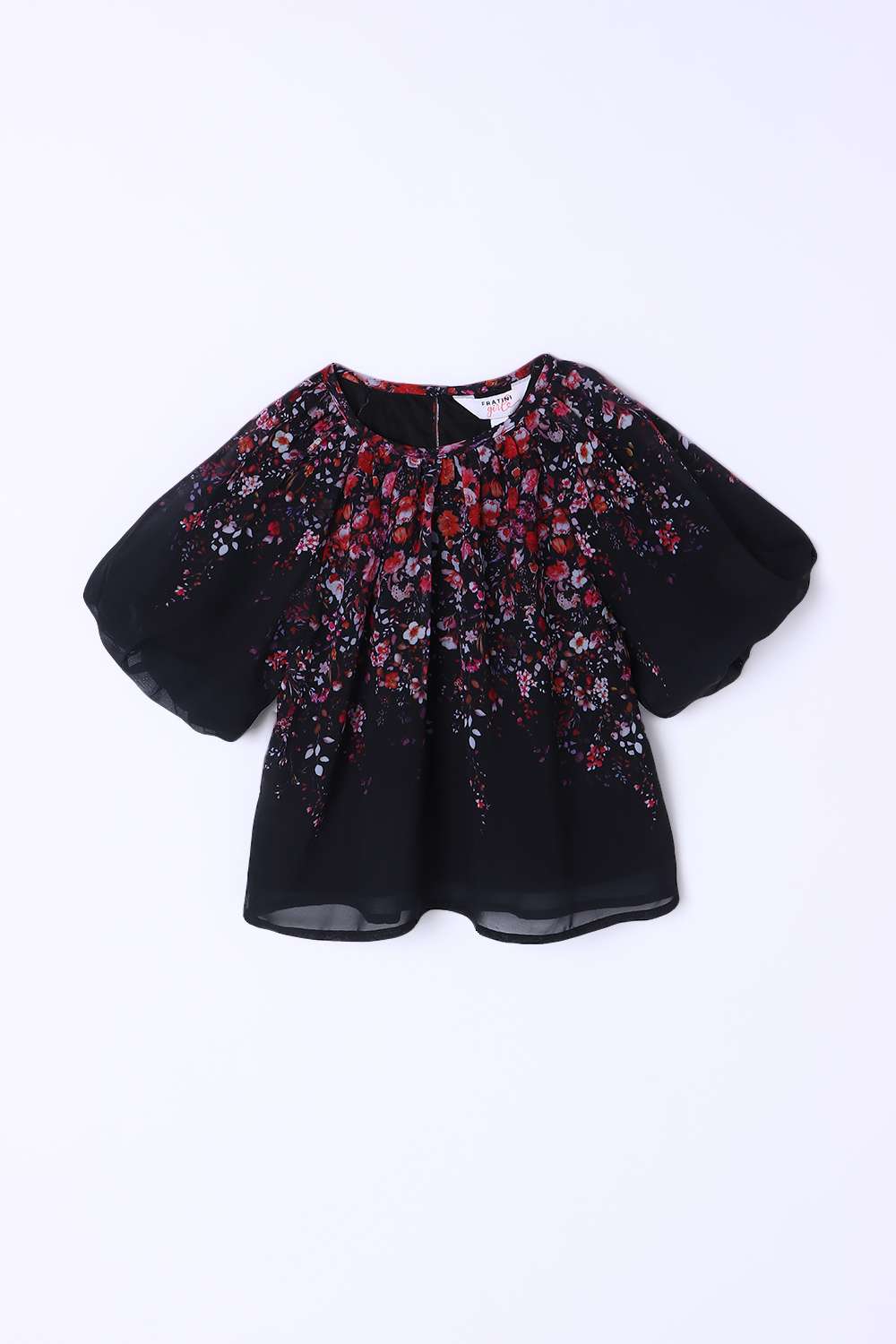 Floral-Round-Neck-Girls-Top