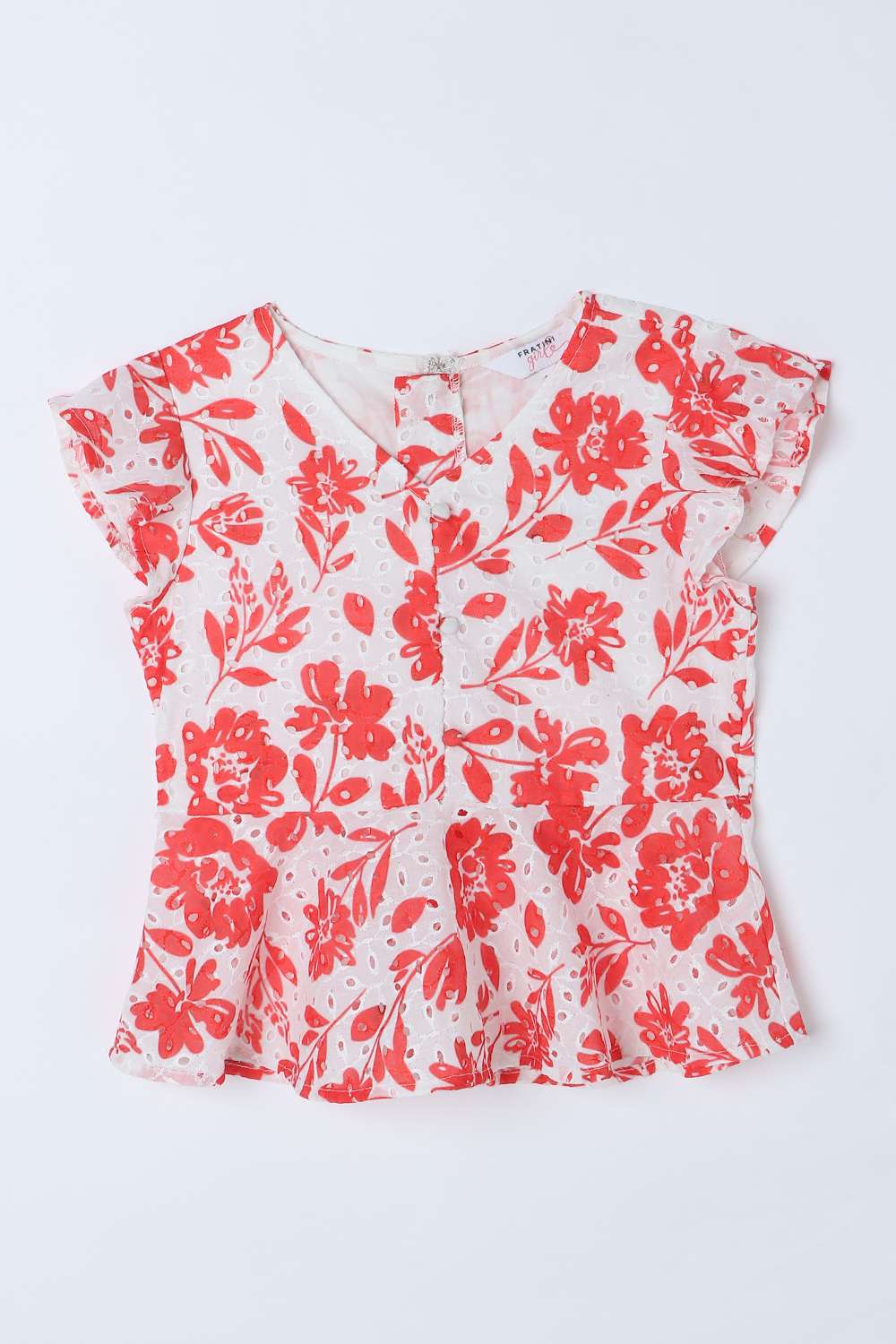 Printed-Cotton-Round-Neck-Girls-Top