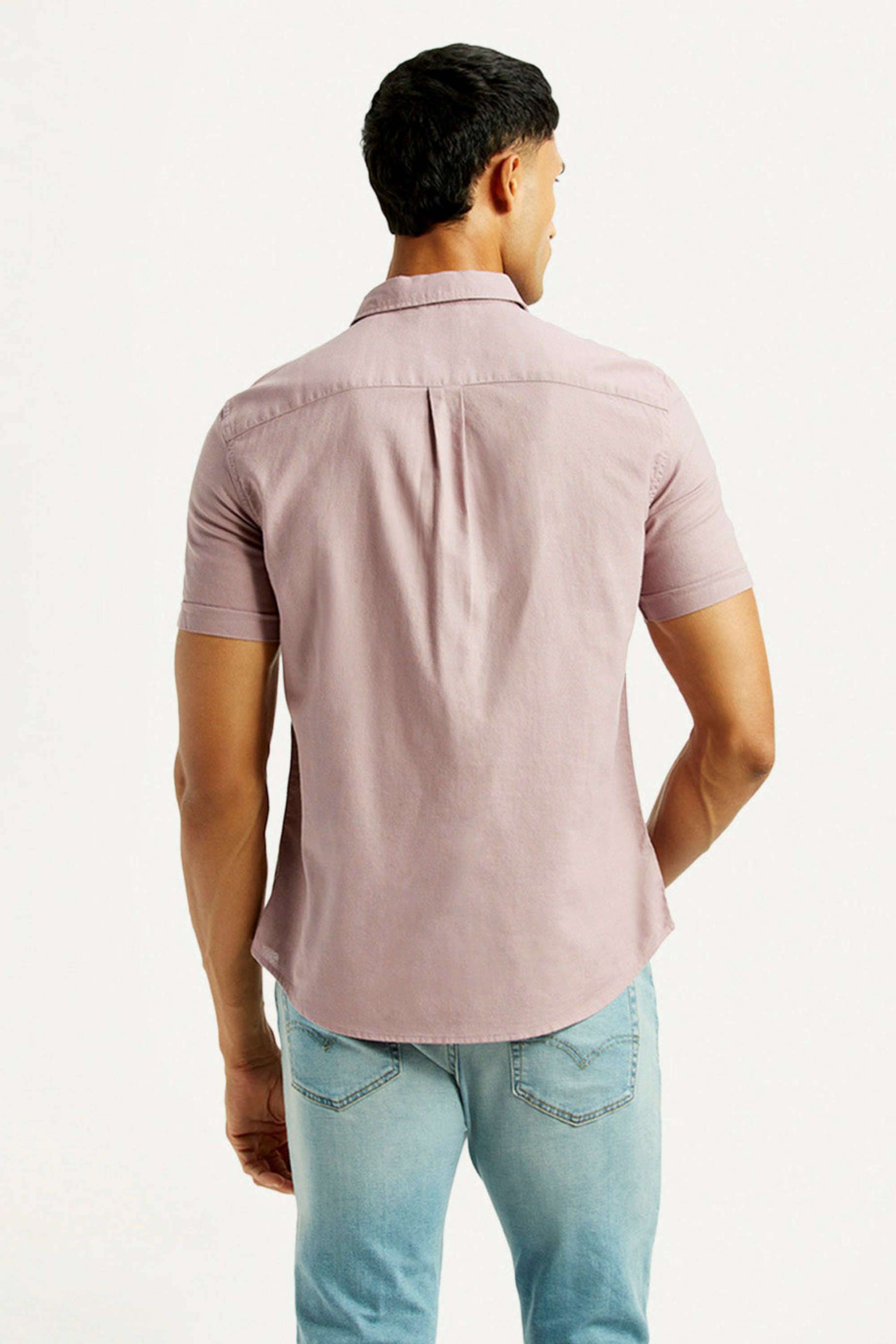 Solid-Cotton-Slim-Fit-Men-s-Casual-Shirts