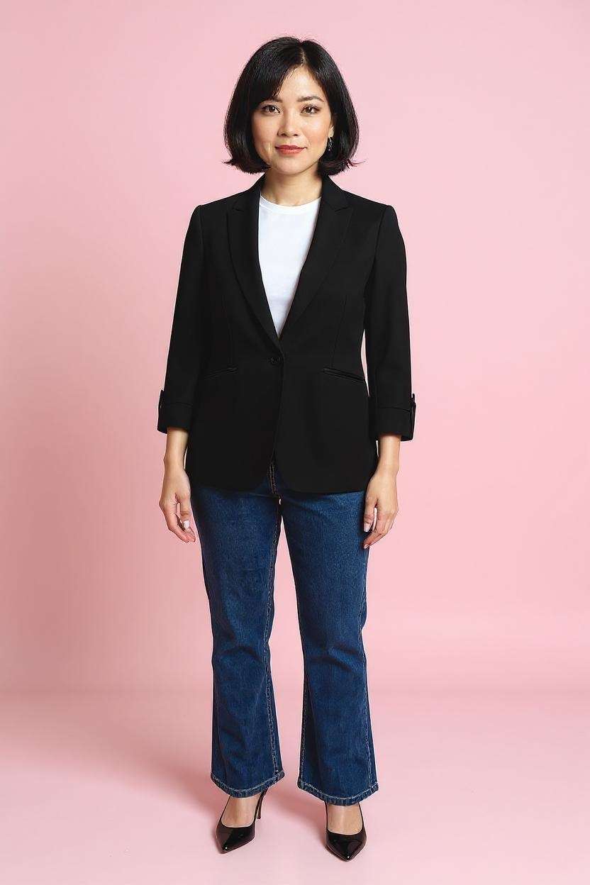 Solid-Round-Neck-Polyester-Women-Suit