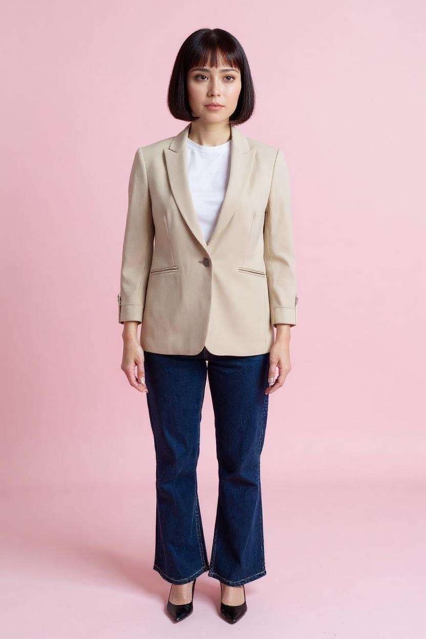 Solid-Polyester-Regular-Fit-Women-s-Formal-Blazer