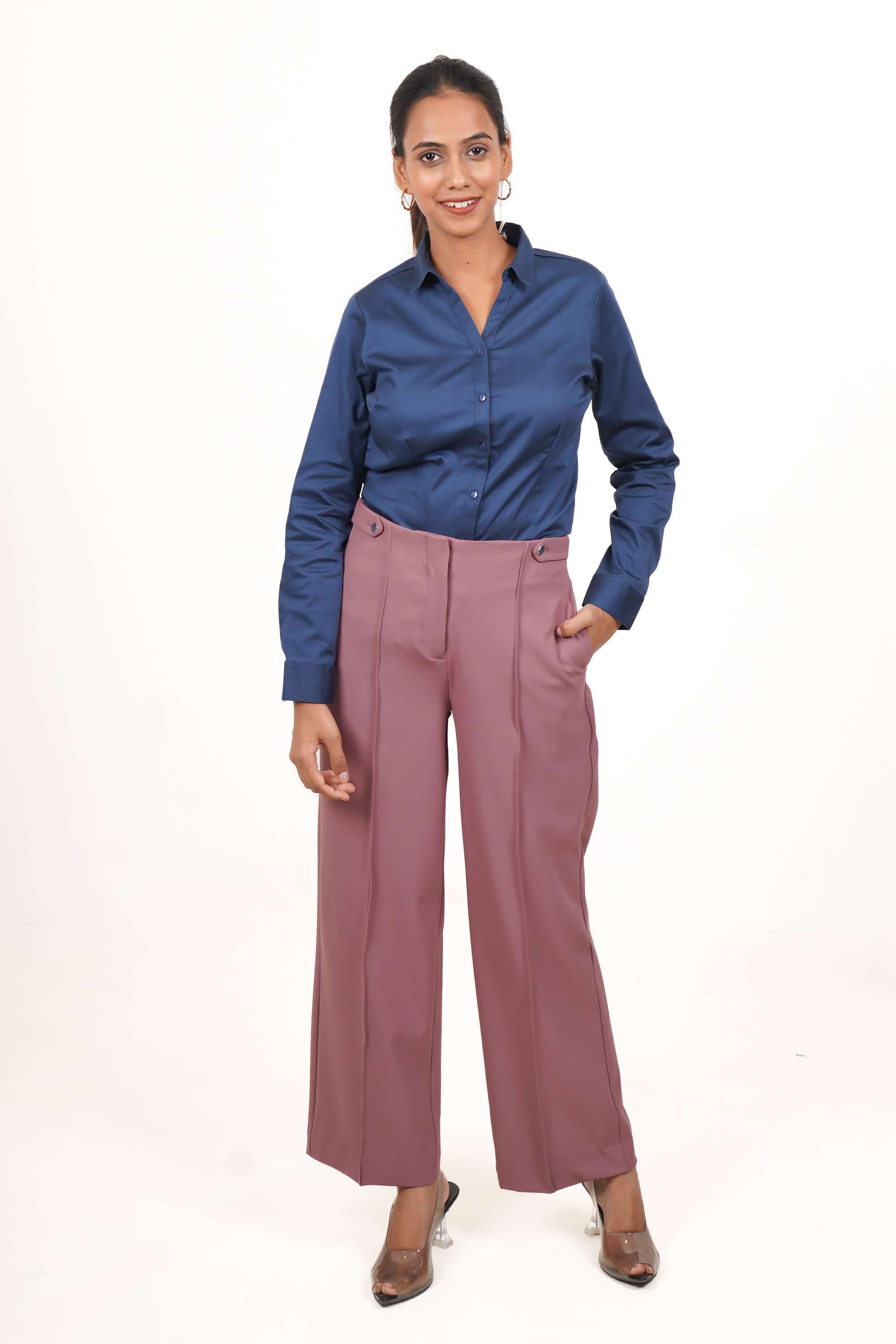 Solid-Satin-Women-s-Casual-Wear-Shirt