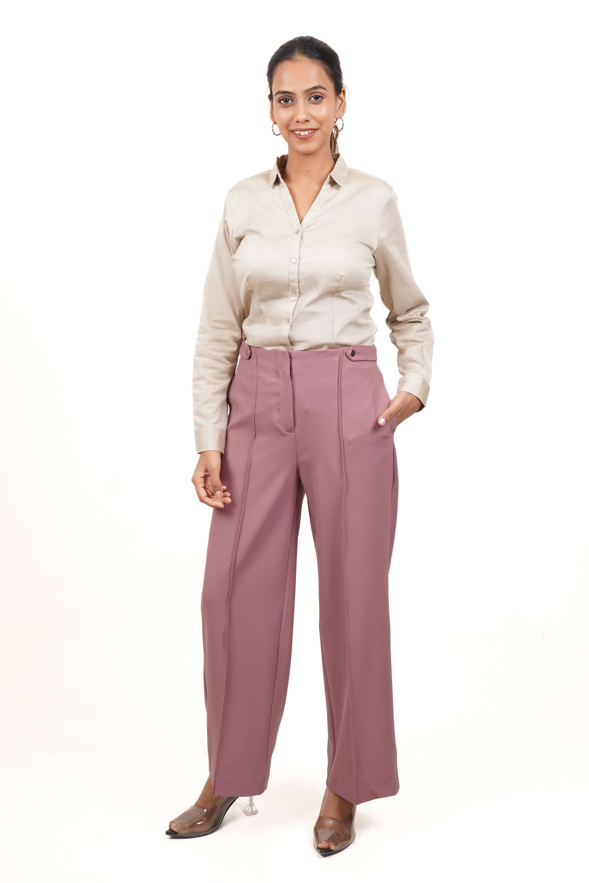 Solid-Satin-Women-s-Casual-Wear-Shirt