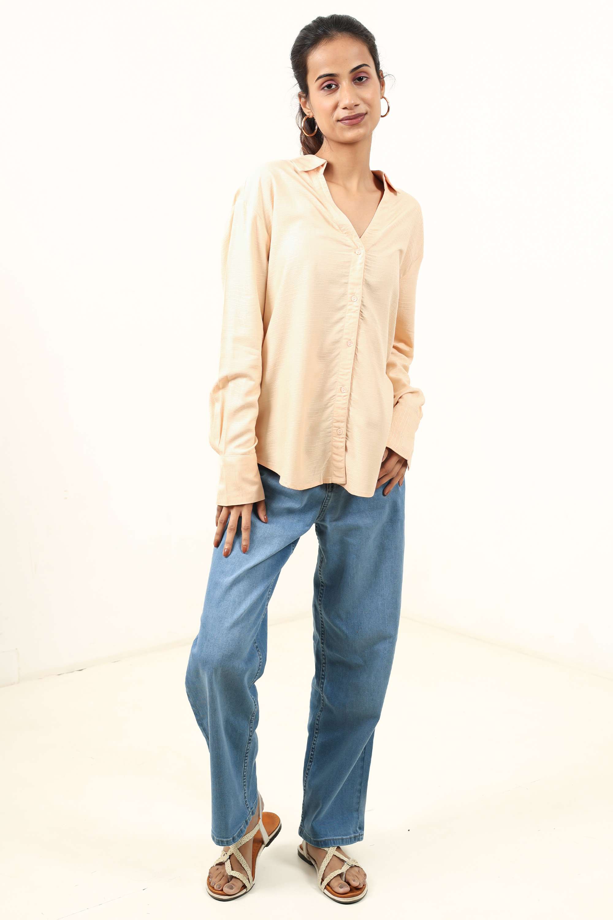 Blended-Fabric-Regular-Fit-Women-Shirt