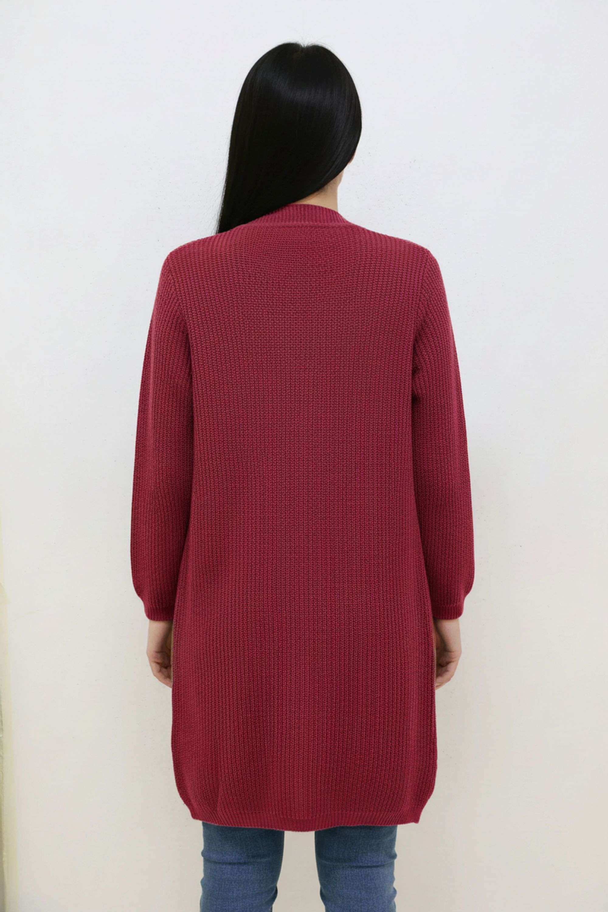 Solid-Blended-Fabric-Regular-Fit-Winter-Wear-Women-Sweater