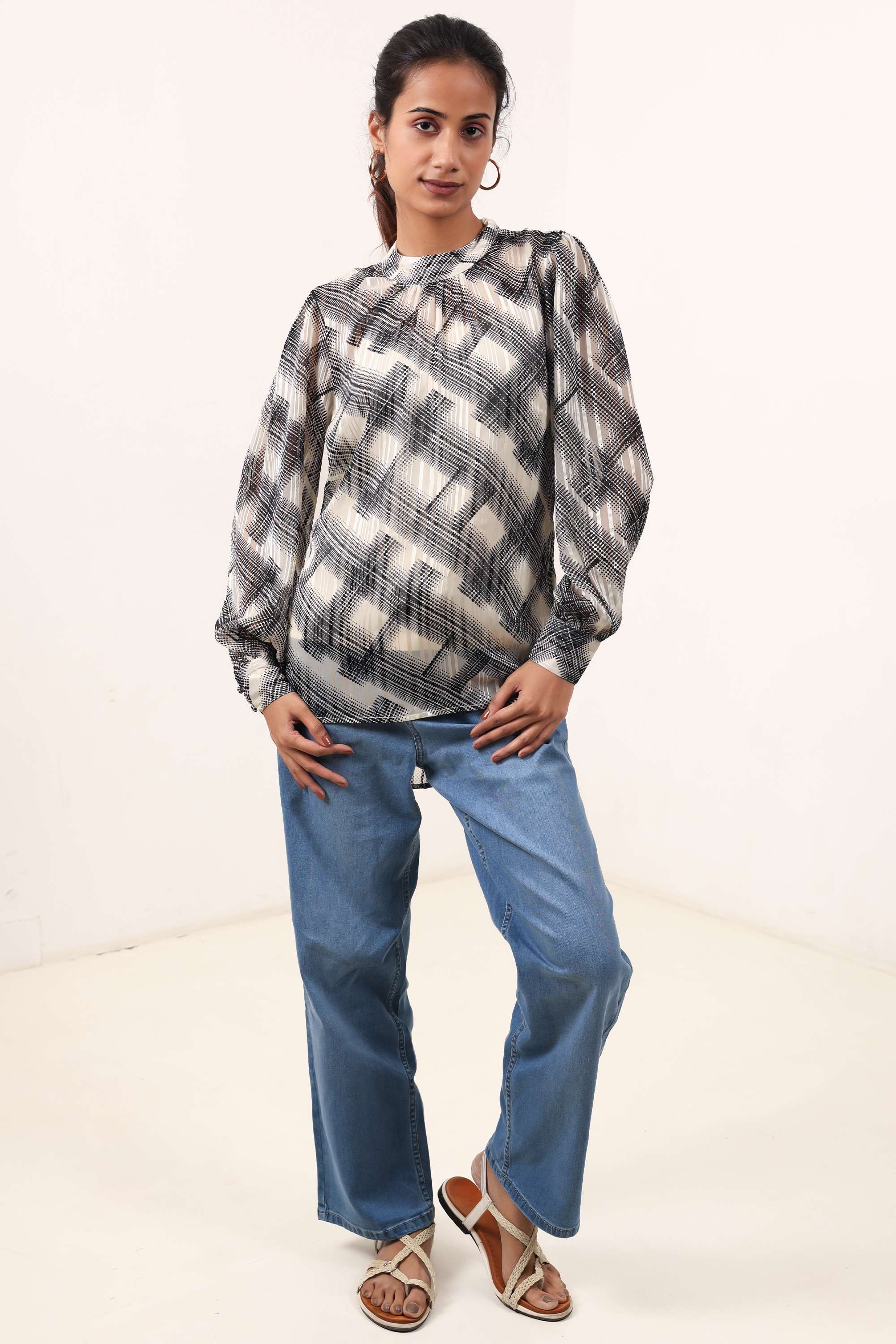 Blended-Fabric-Regular-Fit-Women-Top