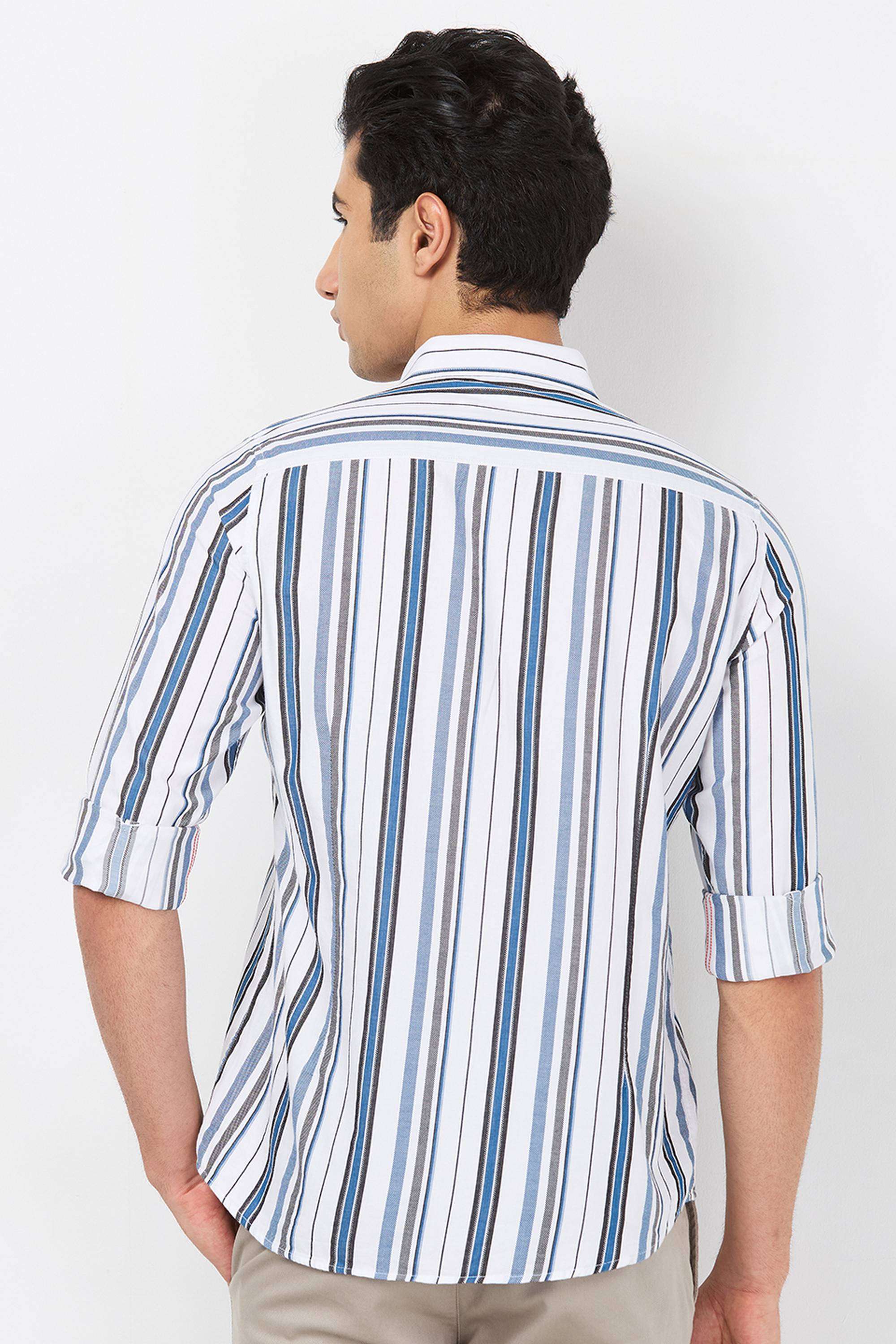 Stripes-Cotton-Regular-Fit-Men-s-Casual-Shirt