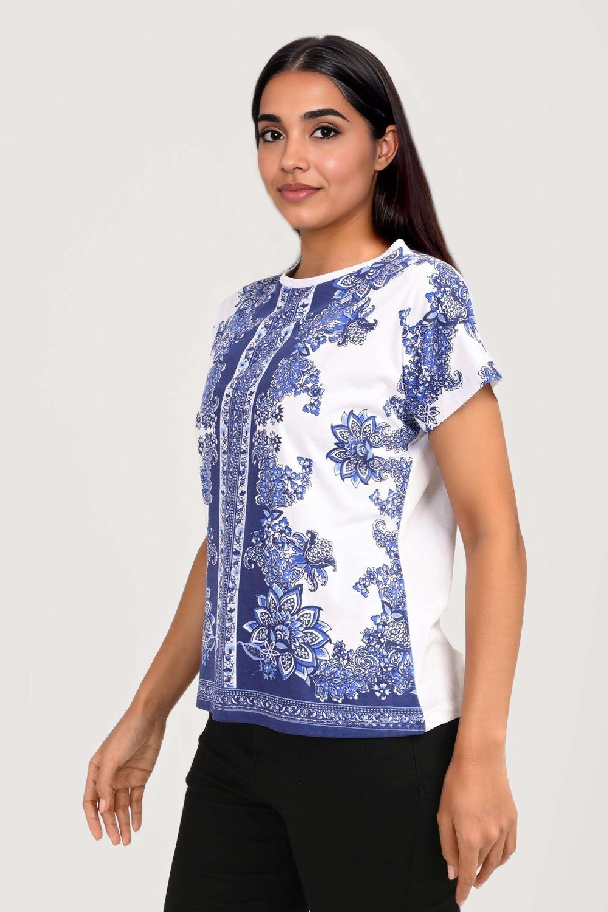 Printed-Jersey-Round-Neck-Women-s-T-Shirt