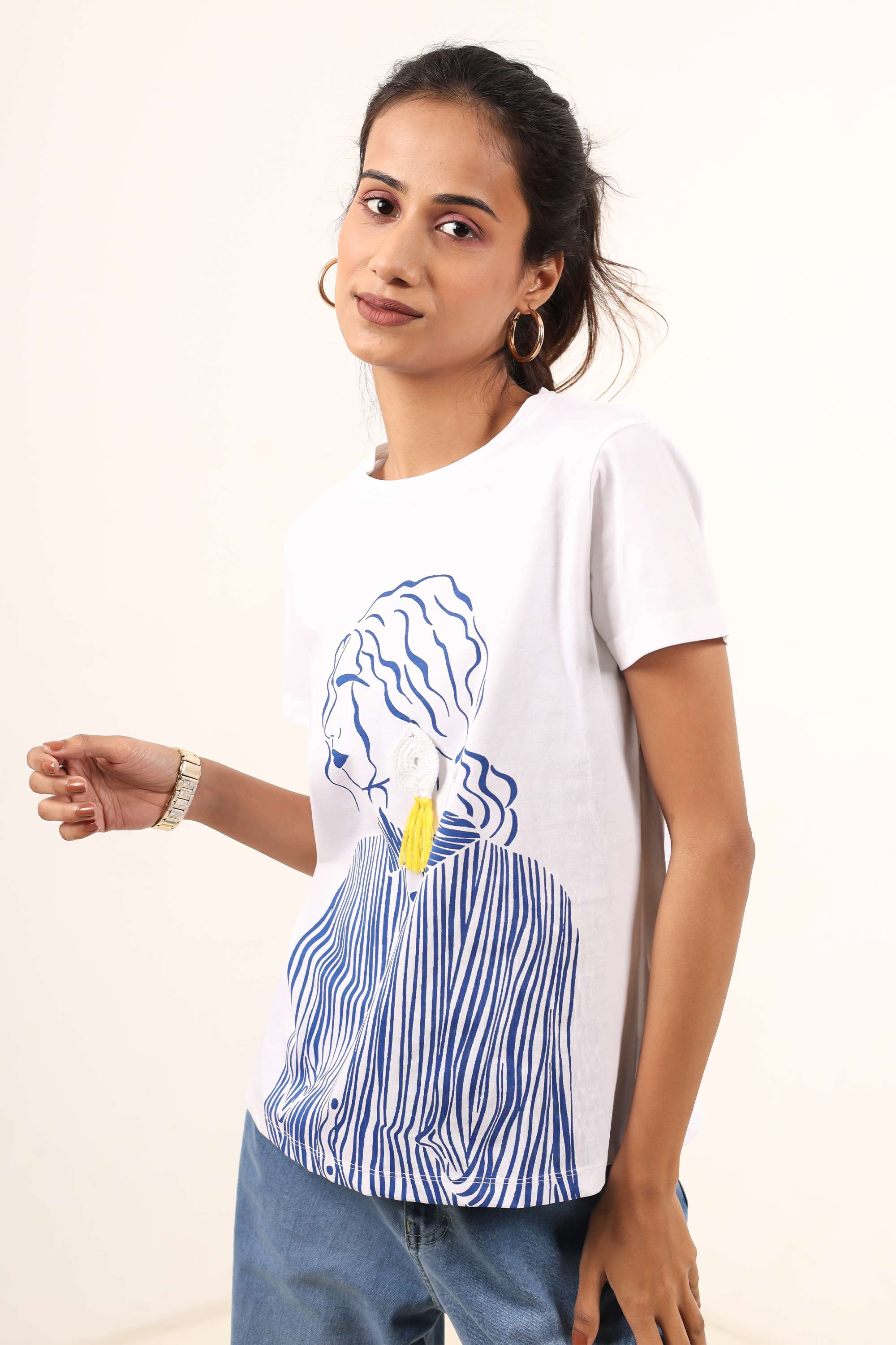 Printed-Jersey-Round-Neck-Women-s-Top