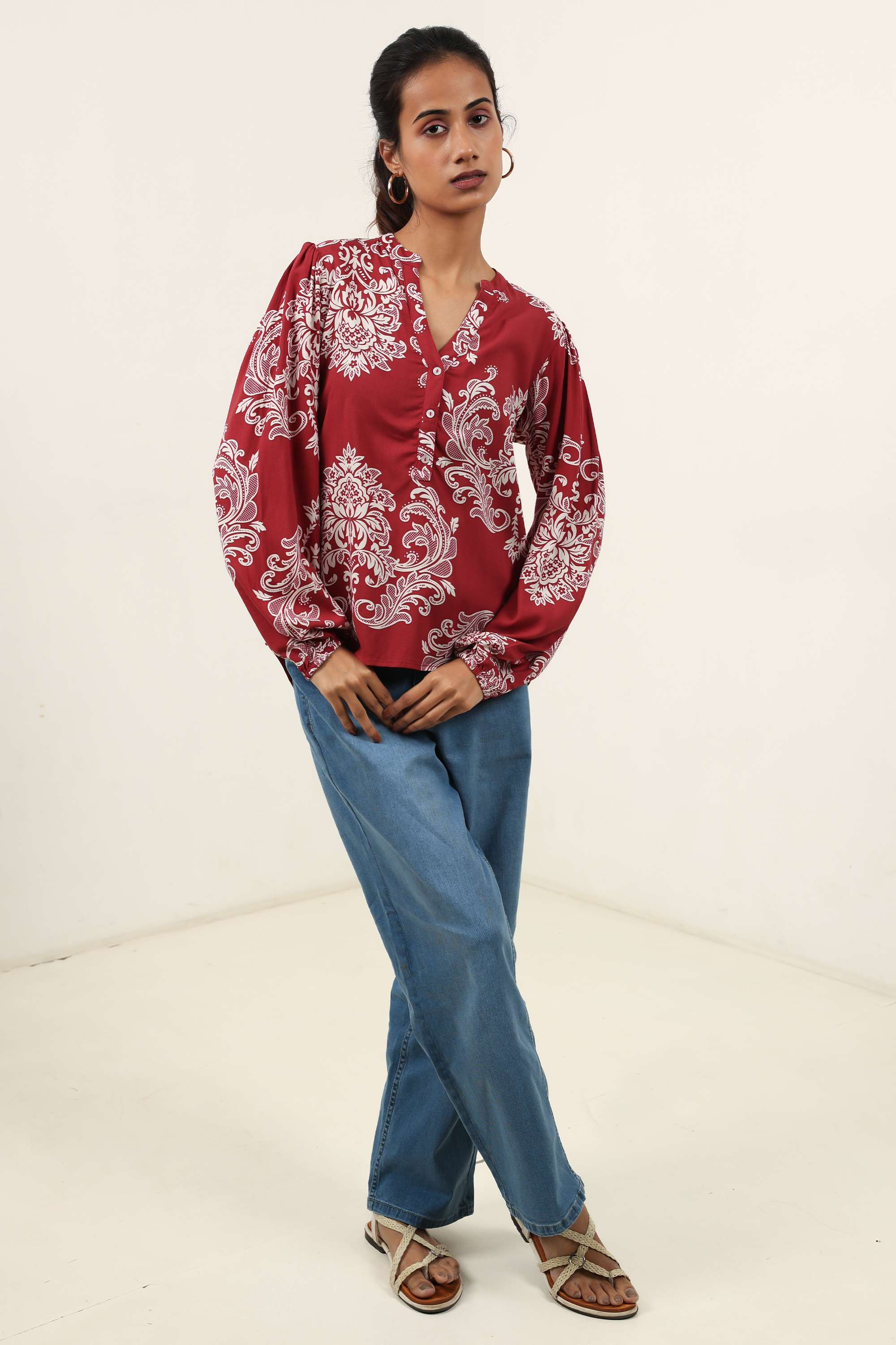 Blended-Fabric-Regular-Fit-Women-Top