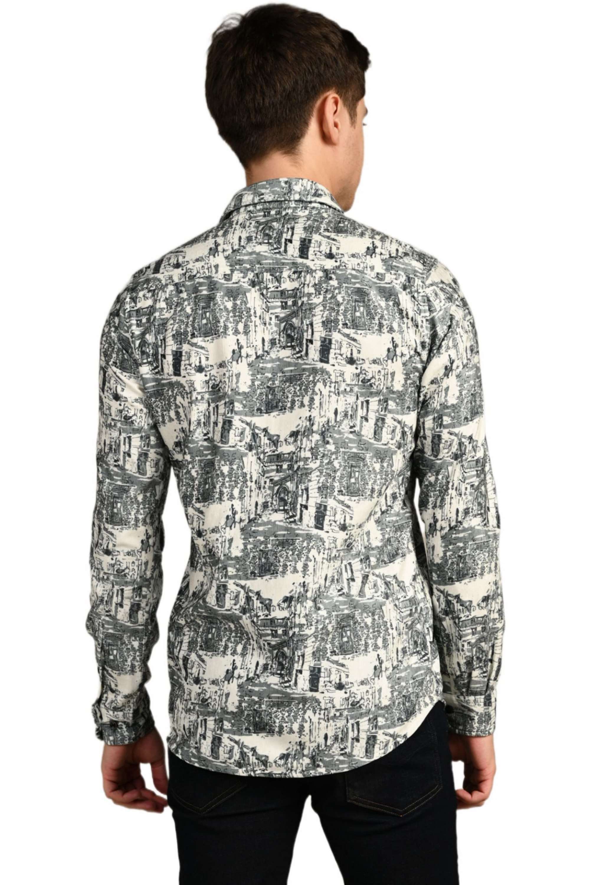 Printed-Polyester-Regular-Fit-Men-s-Casual-Shirt
