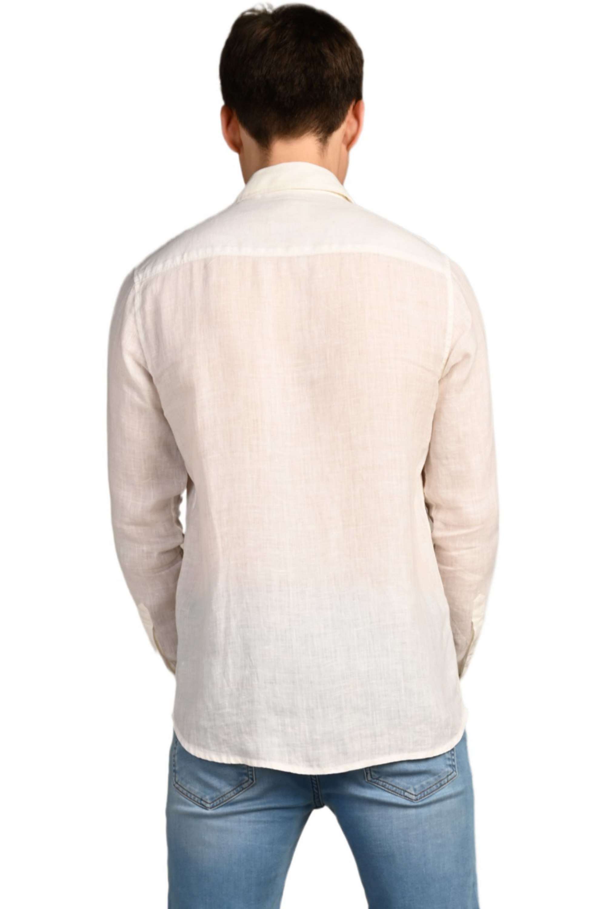 Solid-Linen-Straight-Fit-Men-s-Casual-Shirt