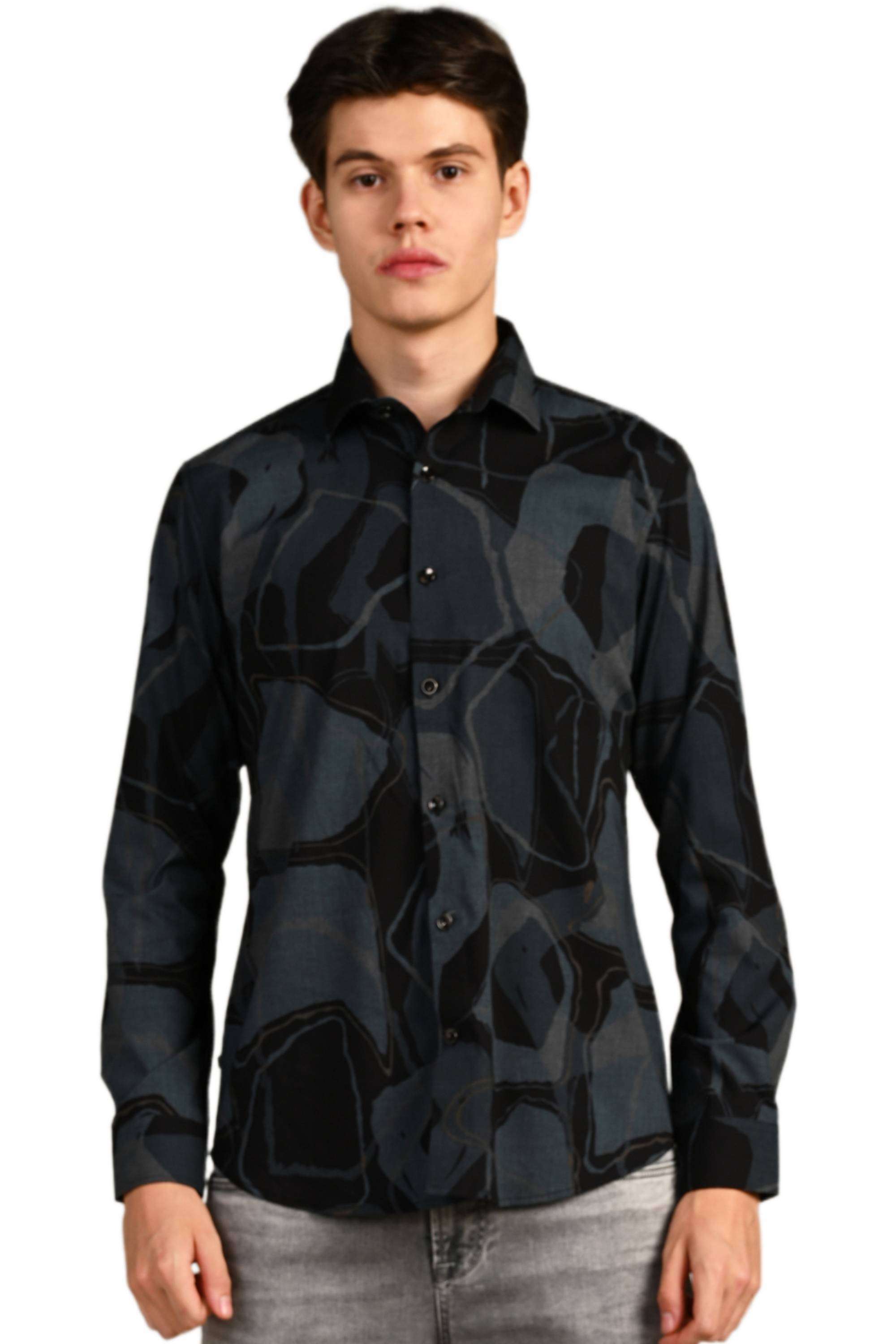 Printed-Polyester-Stretch-Regular-Fit-Men-s-Shirt