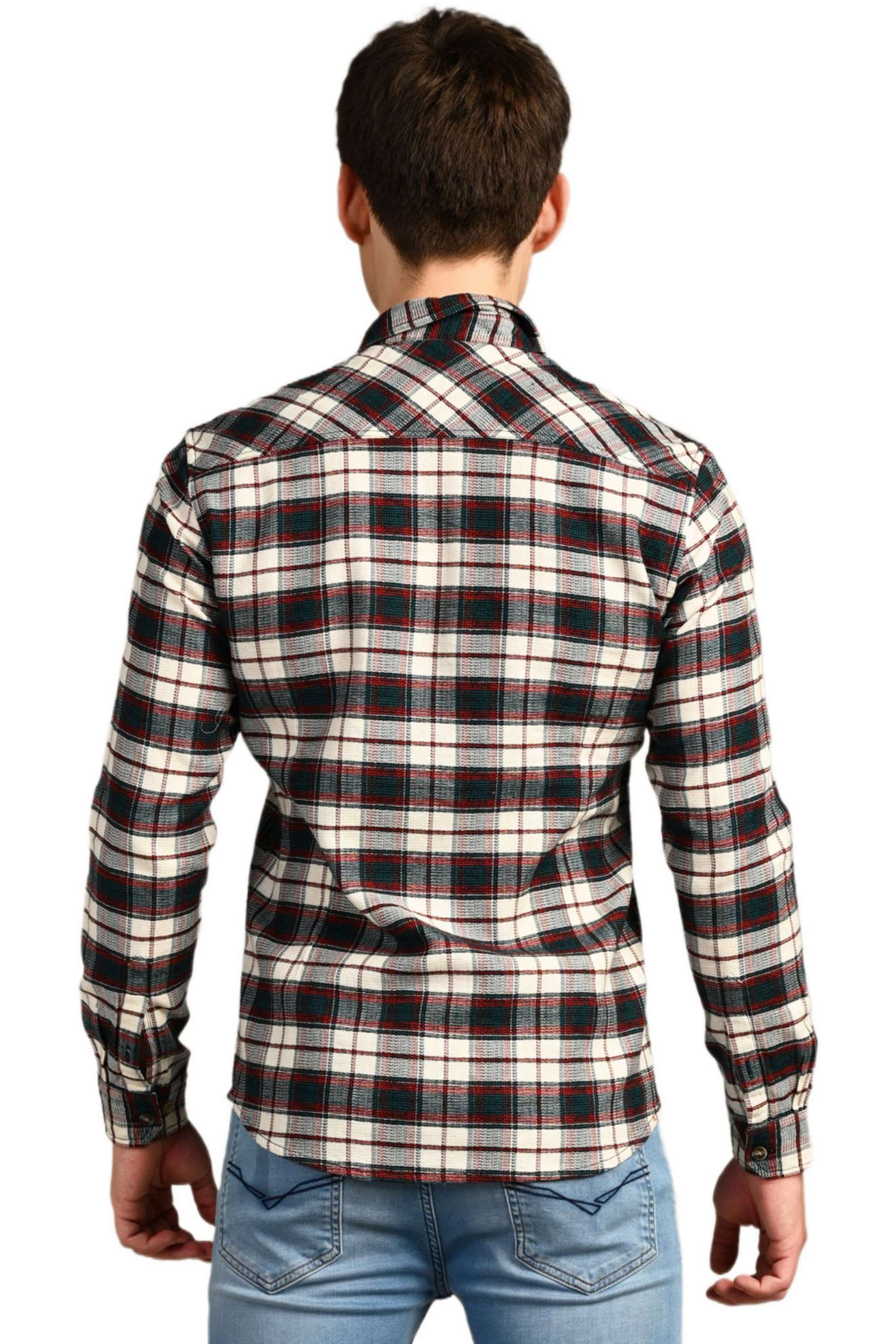 Checks-Cotton-Straight-Fit-Men-s-Casual-Shirt