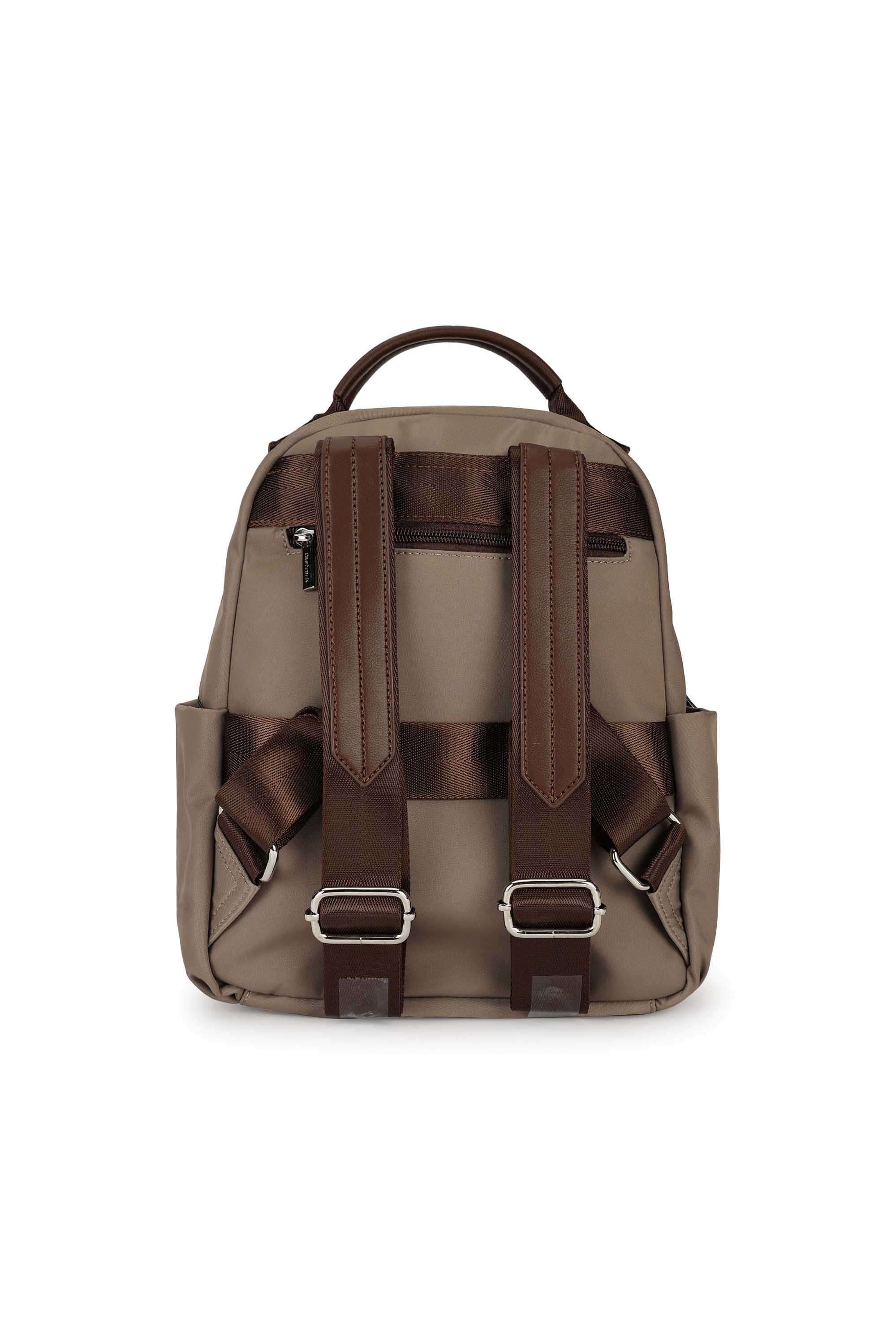 PU-Solid-Casual-Wear-Women-Backpack