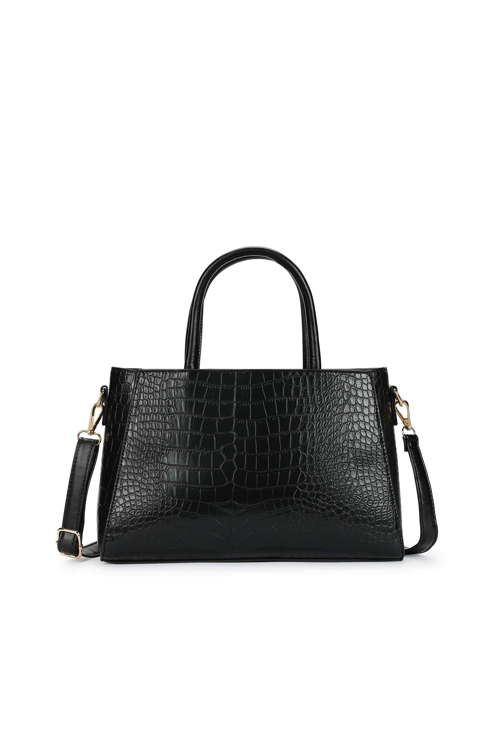PU-Textured-Casual-Wear-Women-Satchel
