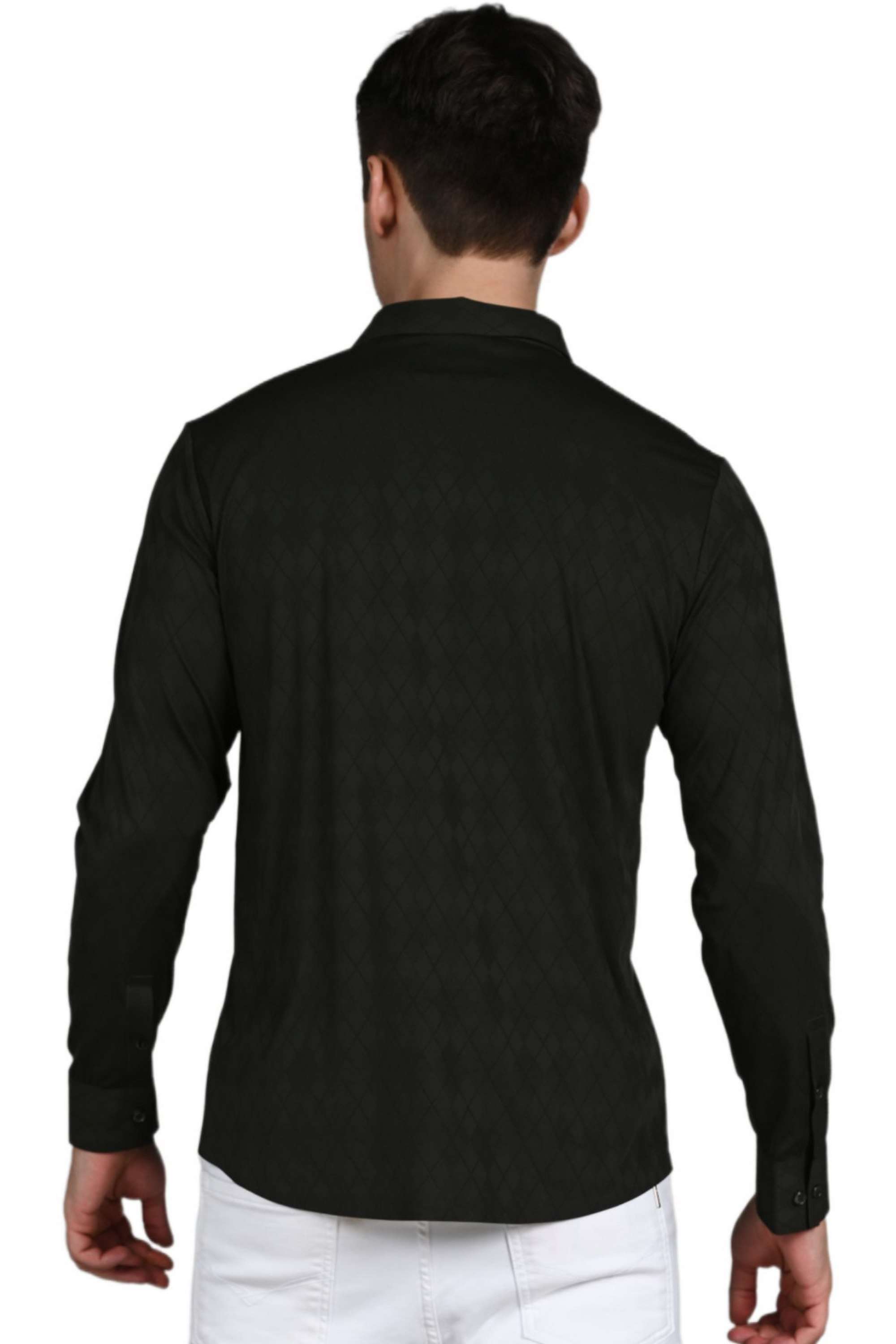 Solid-Blended-Fabric-Slim-Fit-Men-Casual-Wear-Shirt