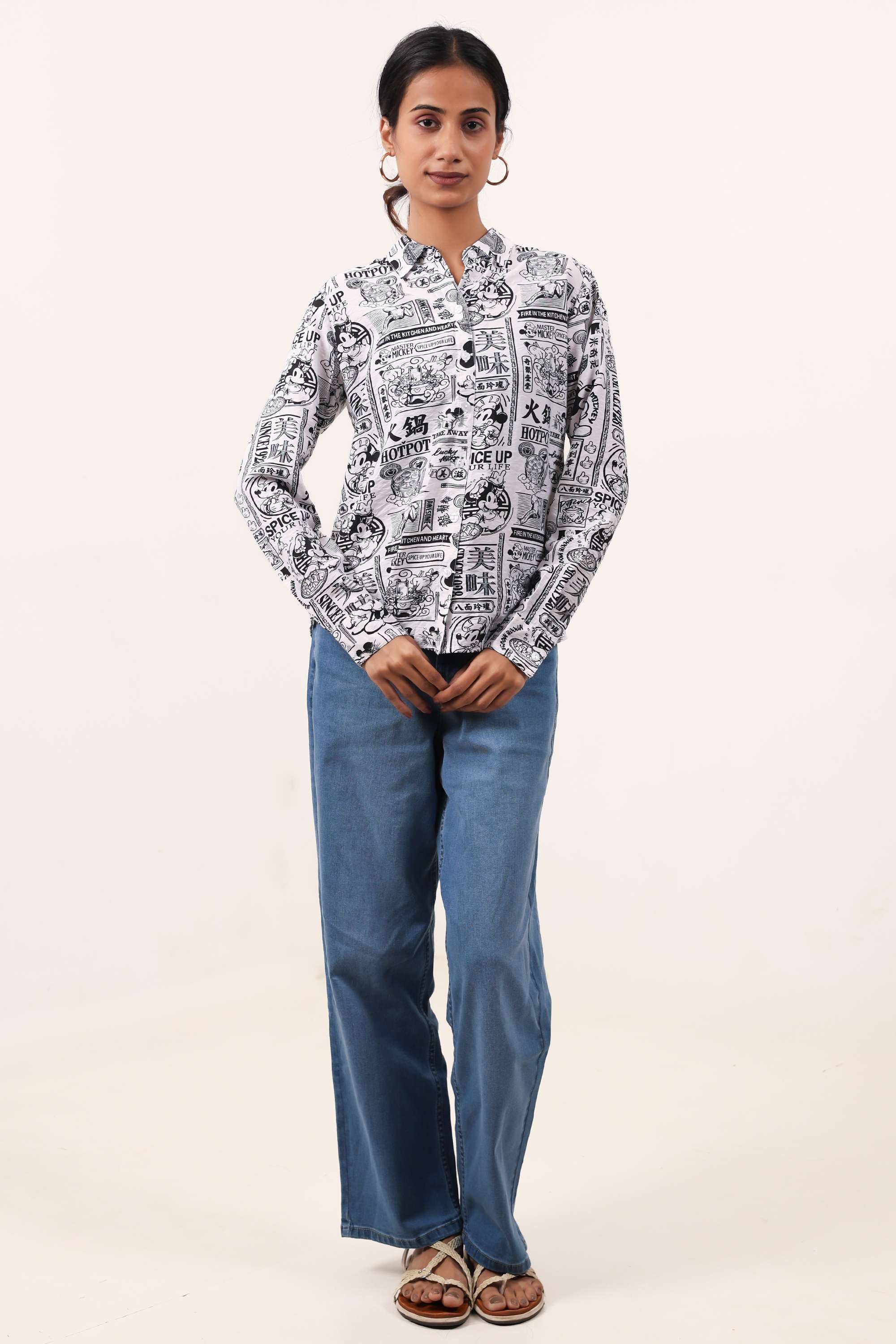 Blended-Fabric-Regular-Fit-Women-Shirt