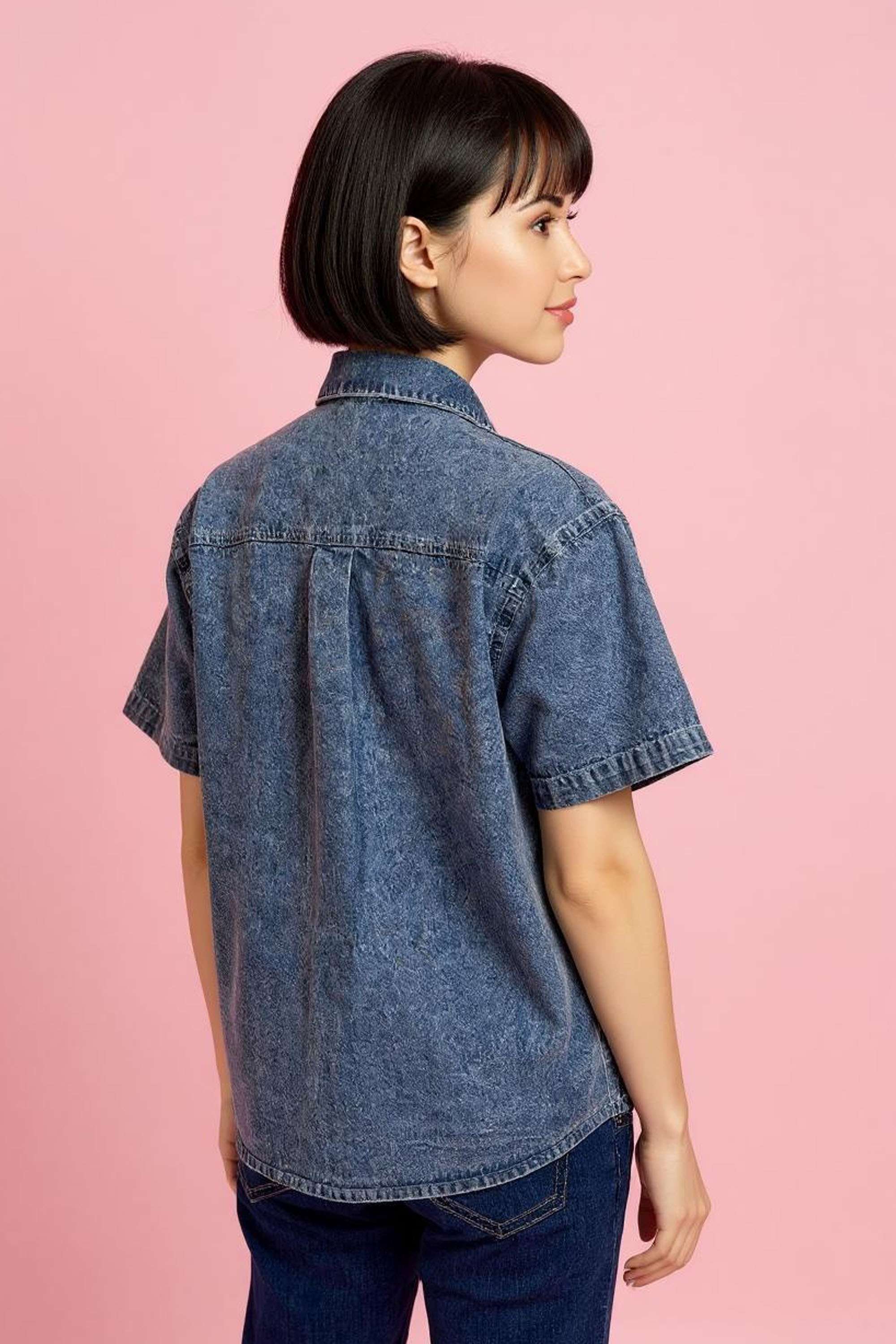 Blended-Fabric-Regular-Fit-Women-Shirt