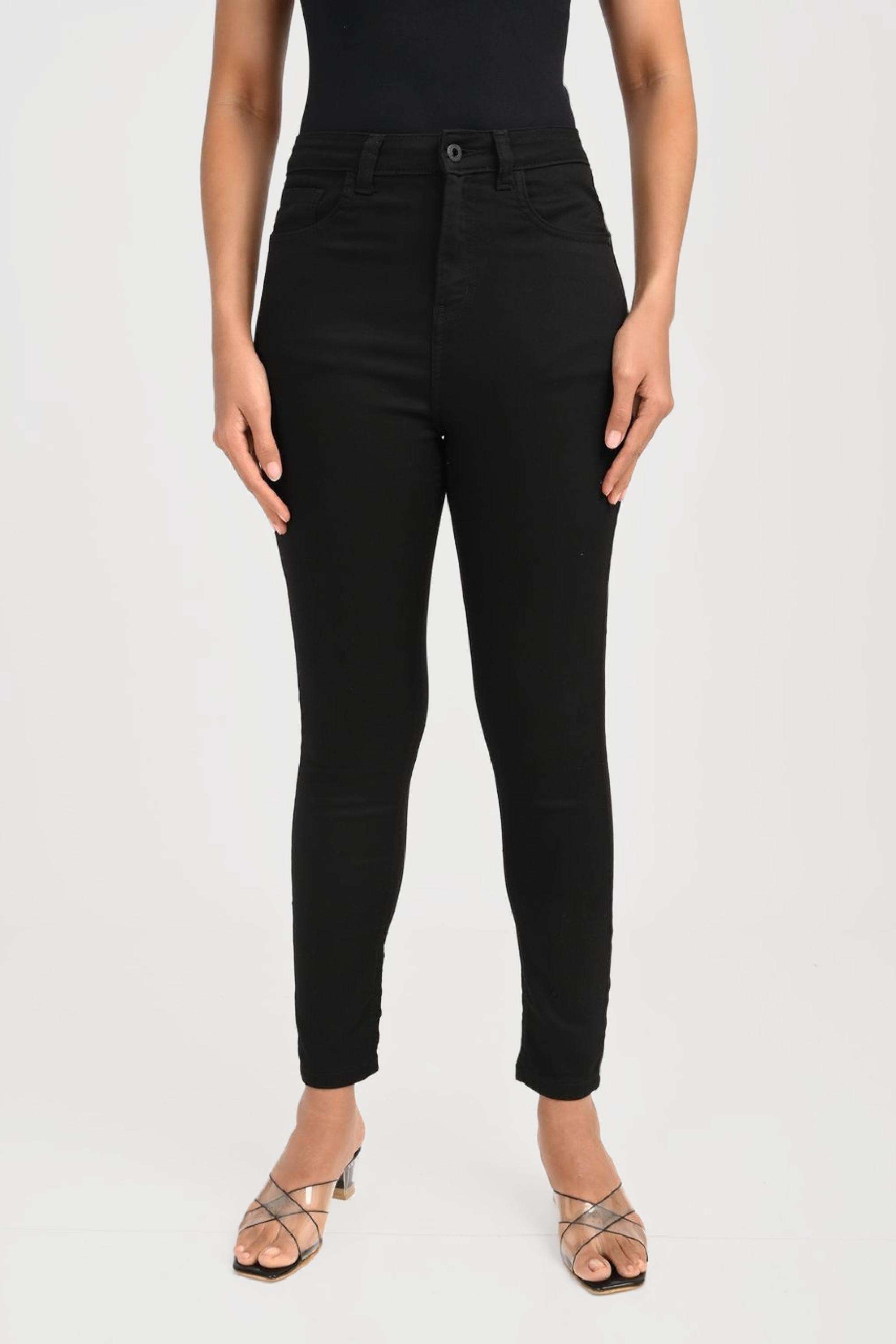 Solid-Blended-Fabric-Women-s-Jeans
